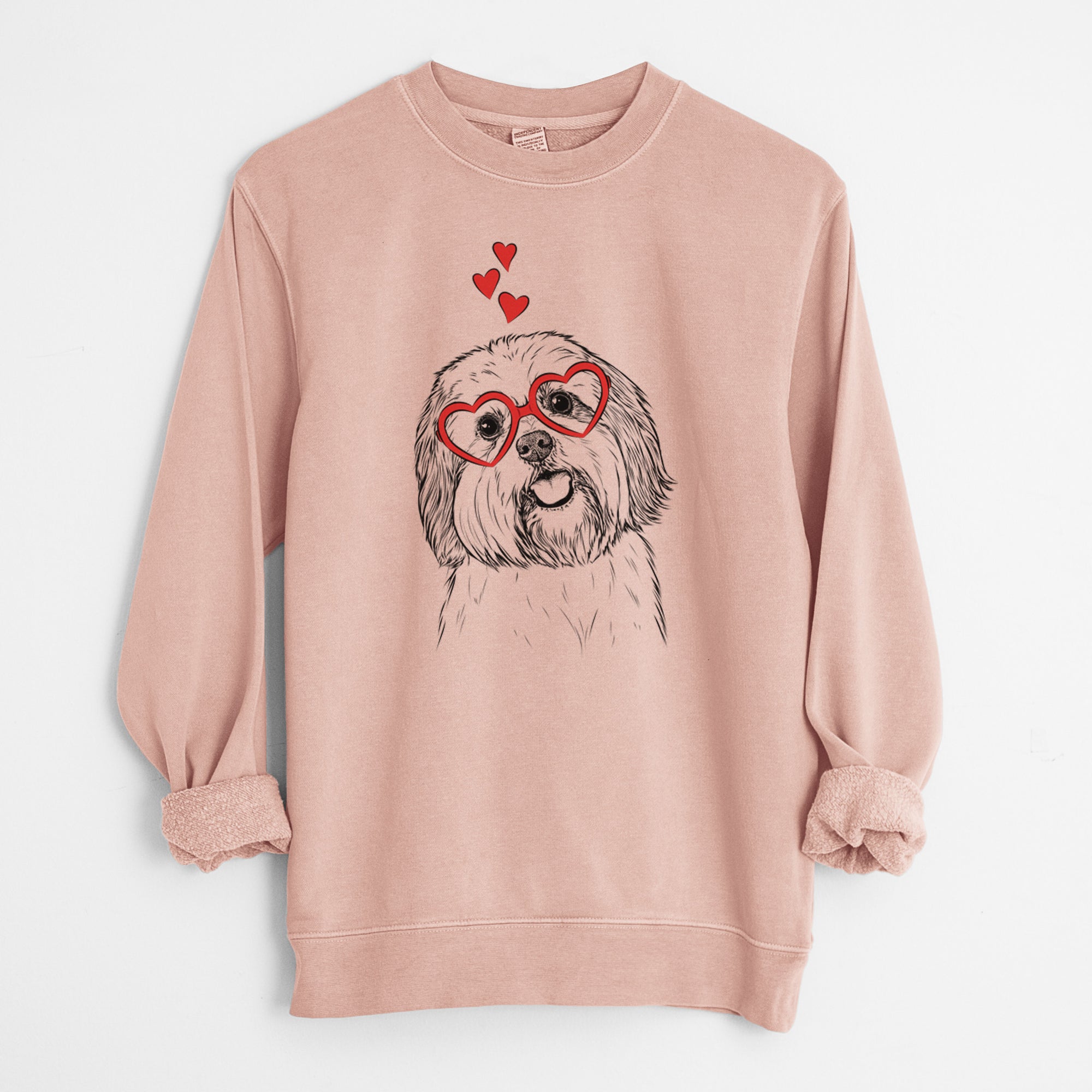 Valentine Nikka the Lowchen - Unisex Pigment Dyed Crew Sweatshirt