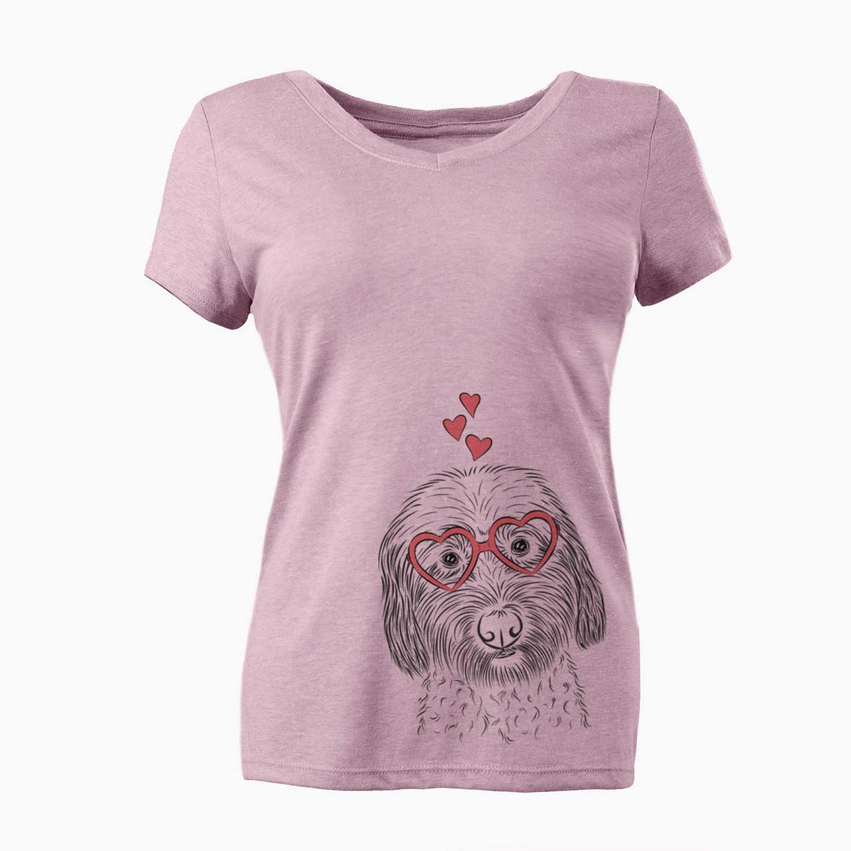 Valentine Niles the Soft Coated Wheaten Terrier - Women's V-neck Shirt