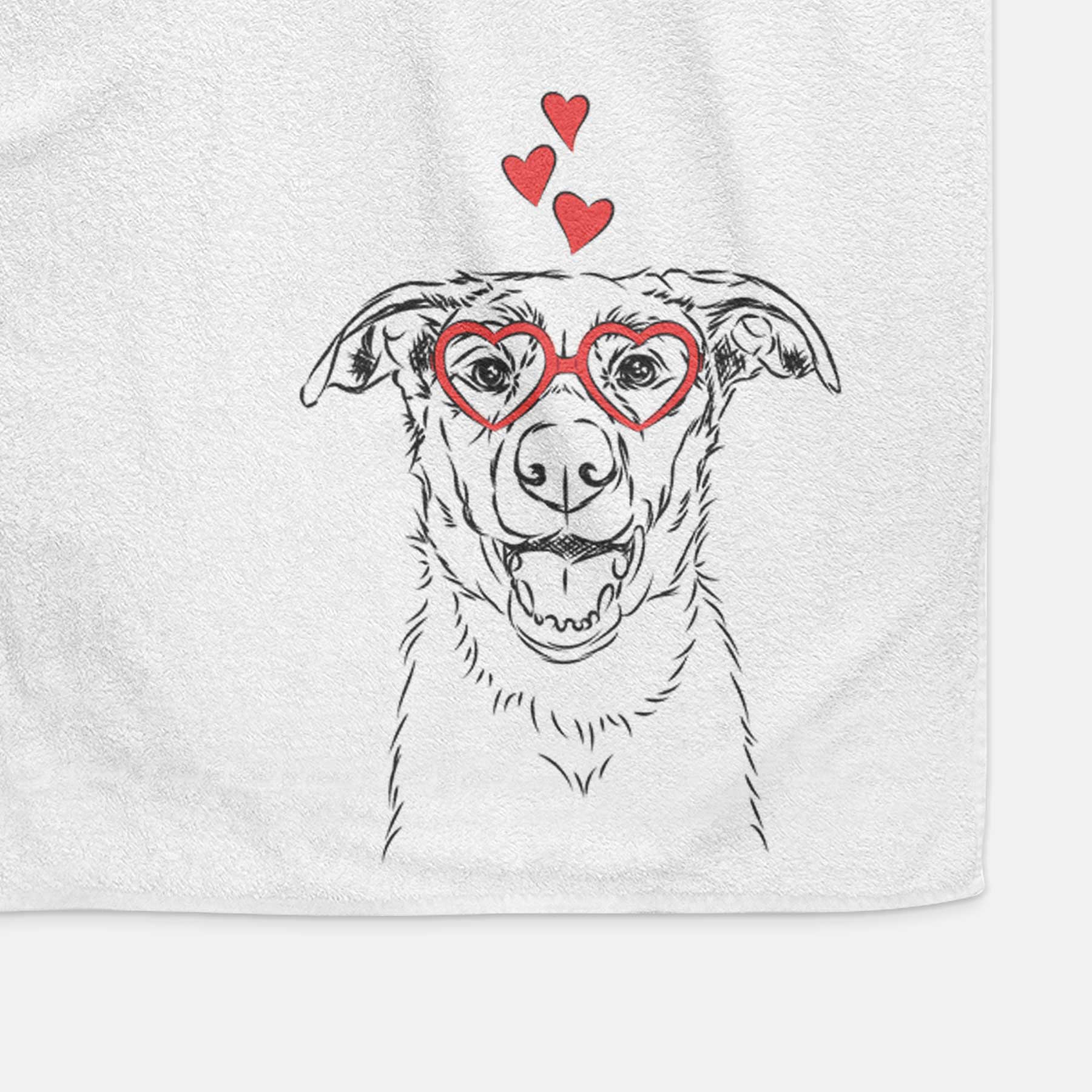 Noah the Border Collie Decorative Hand Towel