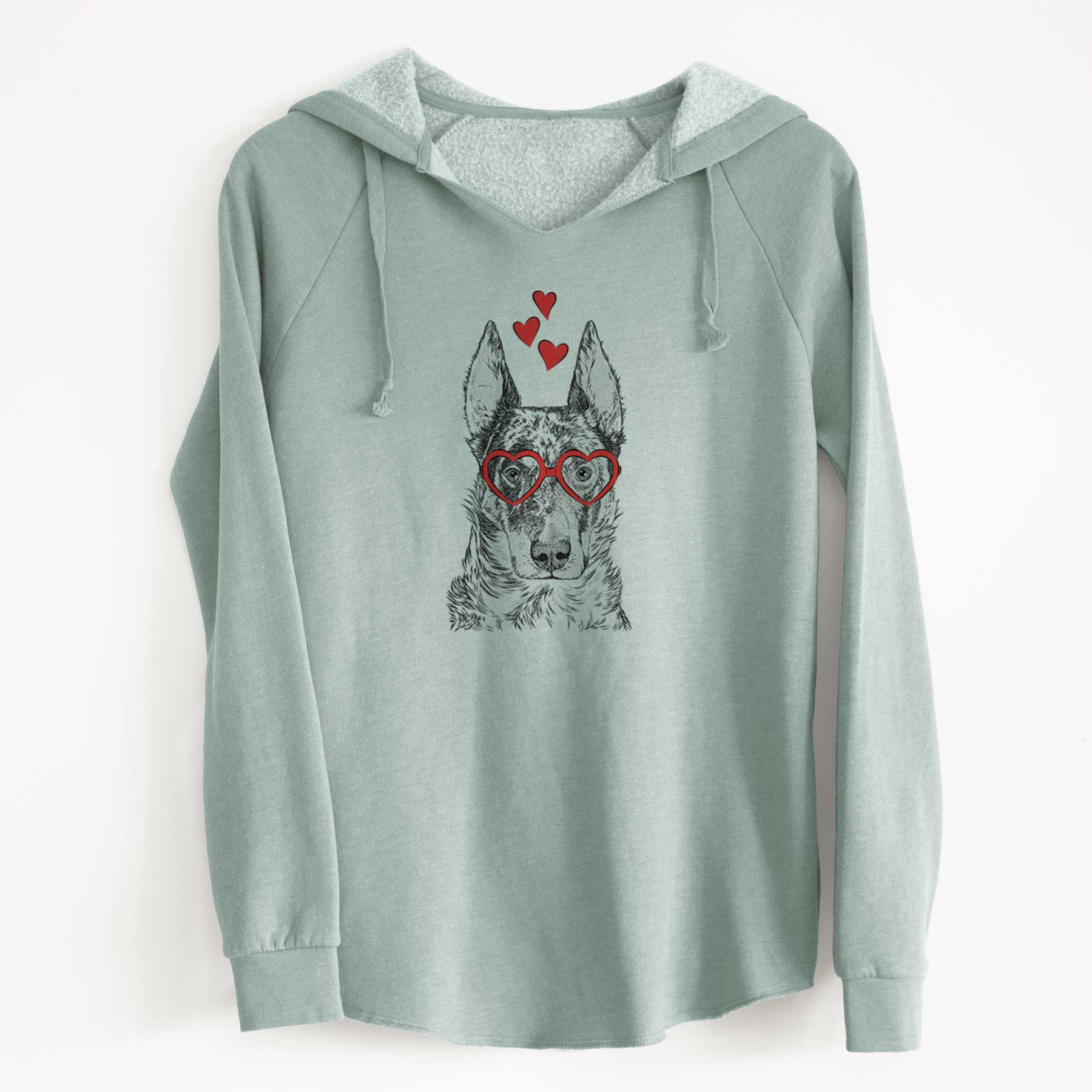 Valentine Nori the Beauceron - Cali Wave Hooded Sweatshirt