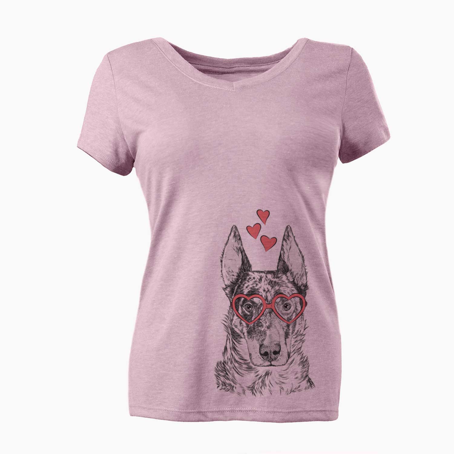 Valentine Nori the Beauceron - Women's V-neck Shirt