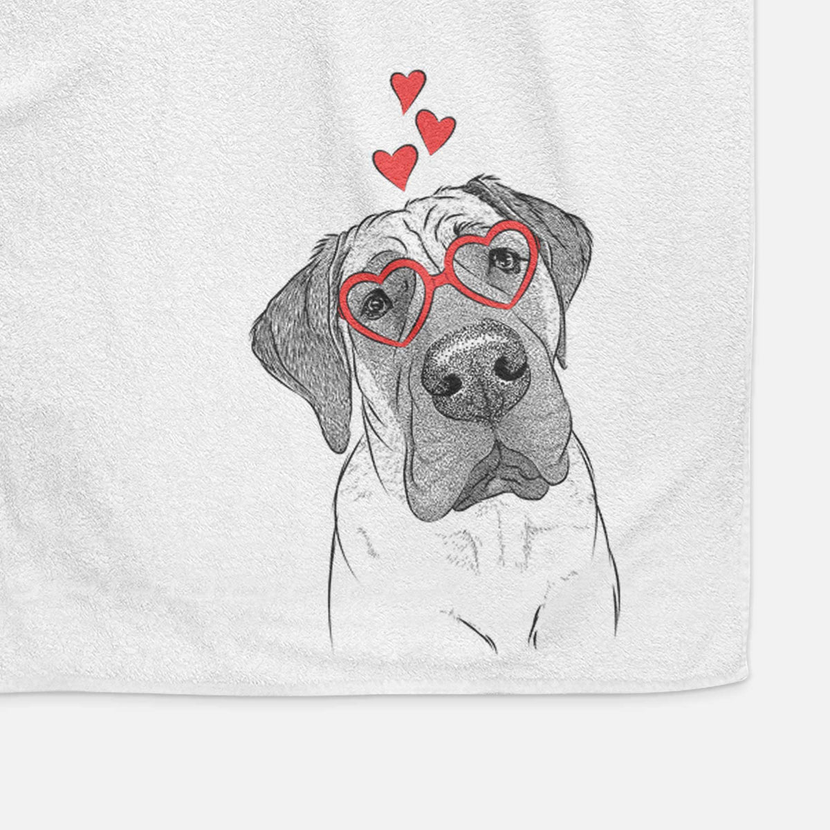 Nutterbutter the English Mastiff Decorative Hand Towel