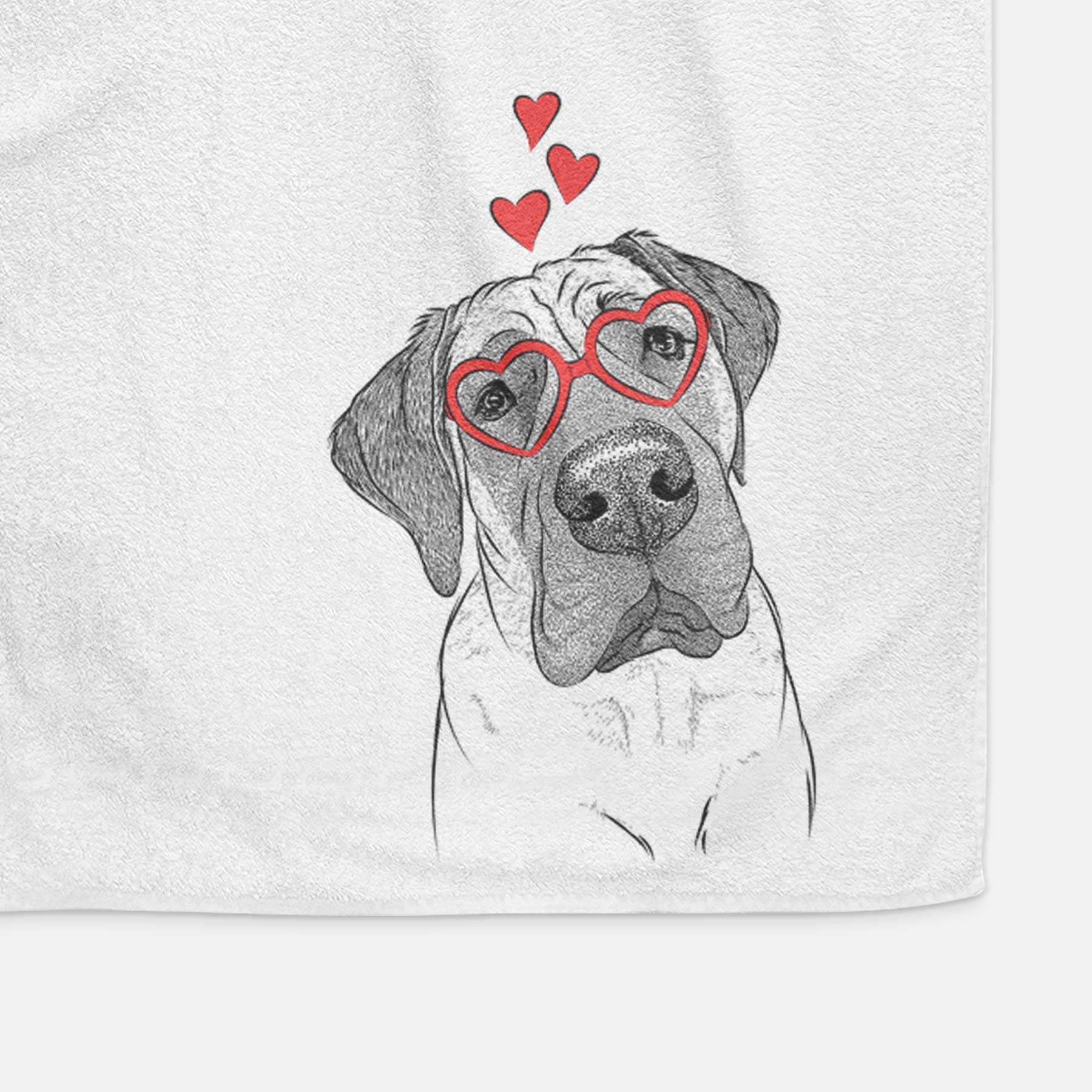 Nutterbutter the English Mastiff Decorative Hand Towel