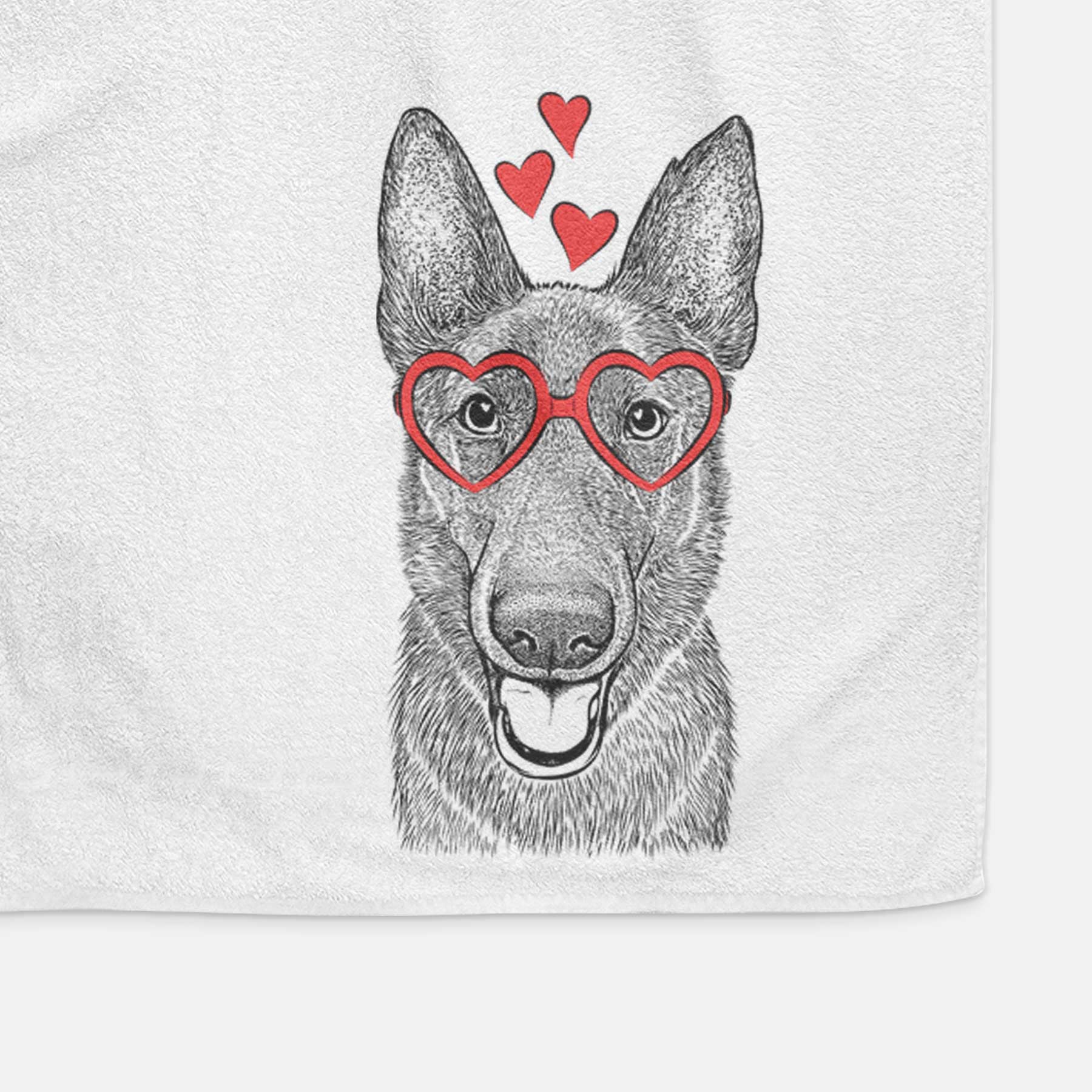 Nyx the German Shepherd Decorative Hand Towel