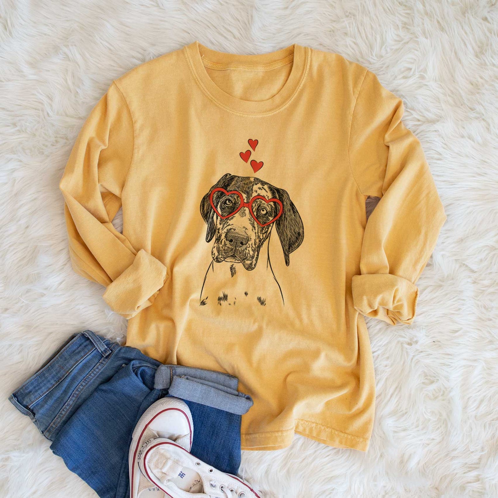 Valentine Nyx the Great Dane - Heavyweight 100% Cotton Long Sleeve
