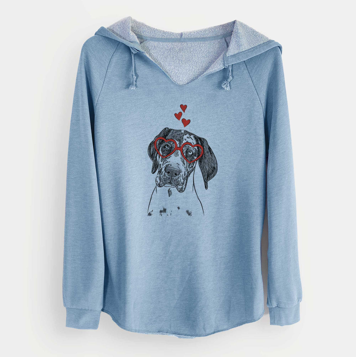 Valentine Nyx the Great Dane - Cali Wave Hooded Sweatshirt