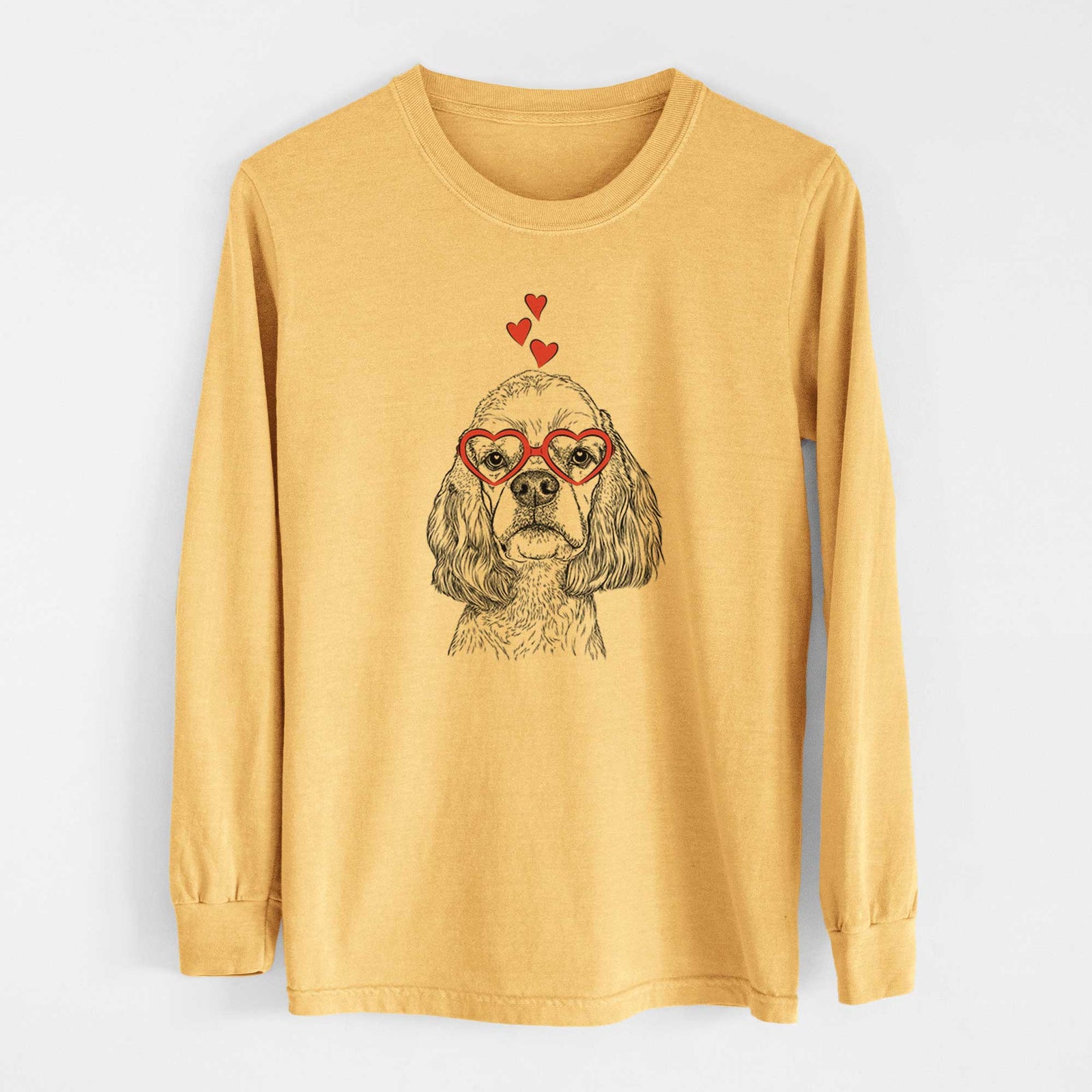 Valentine Oakley the American Cocker Spaniel - Heavyweight 100% Cotton Long Sleeve
