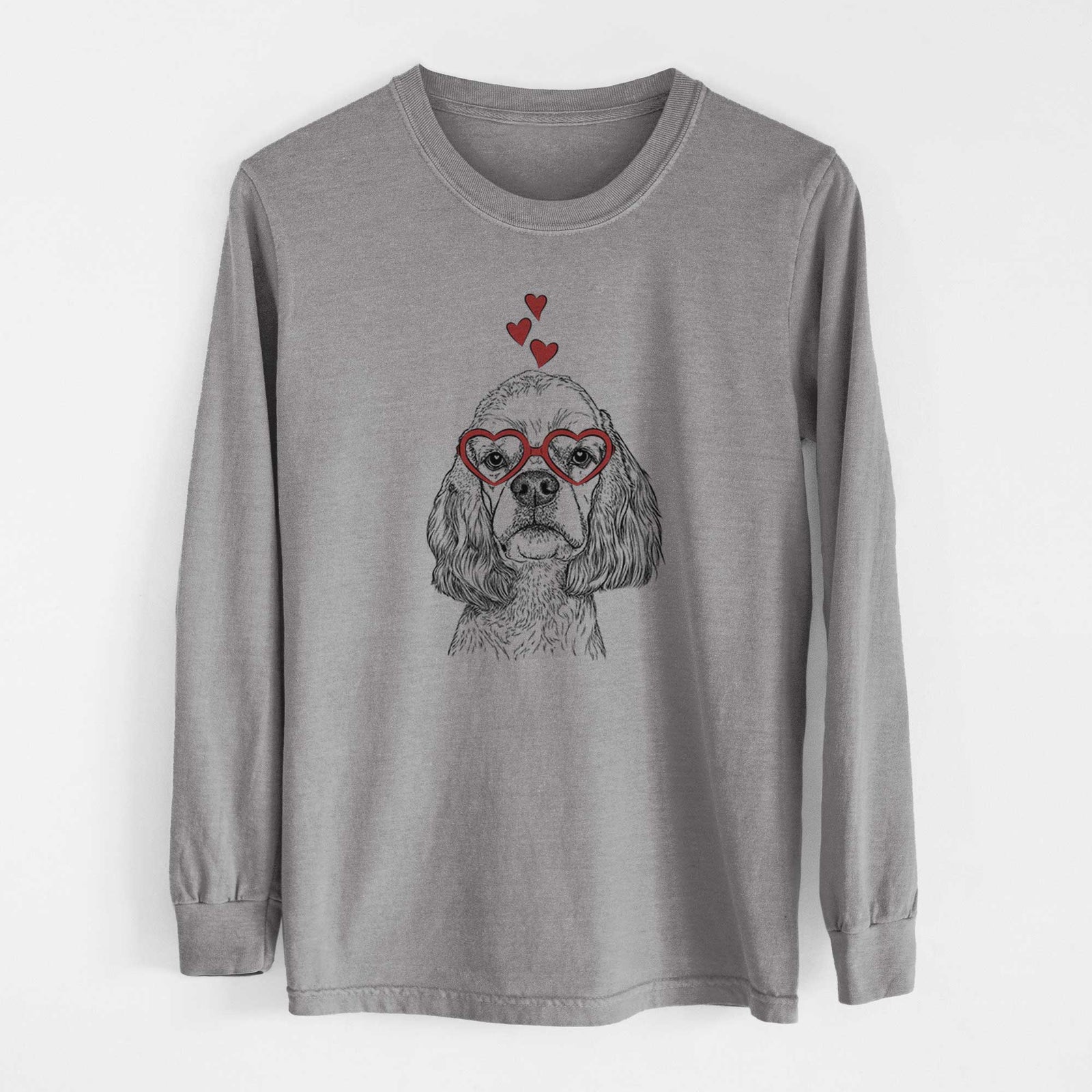 Valentine Oakley the American Cocker Spaniel - Heavyweight 100% Cotton Long Sleeve