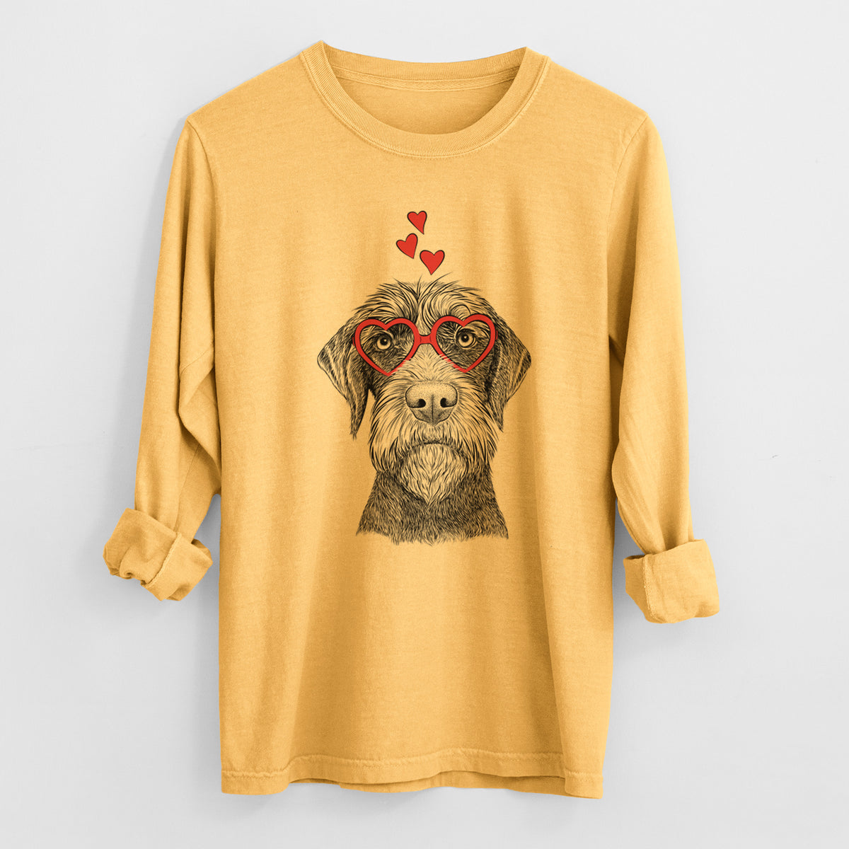 Valentine Oakley the Pudelpointer - Heavyweight 100% Cotton Long Sleeve