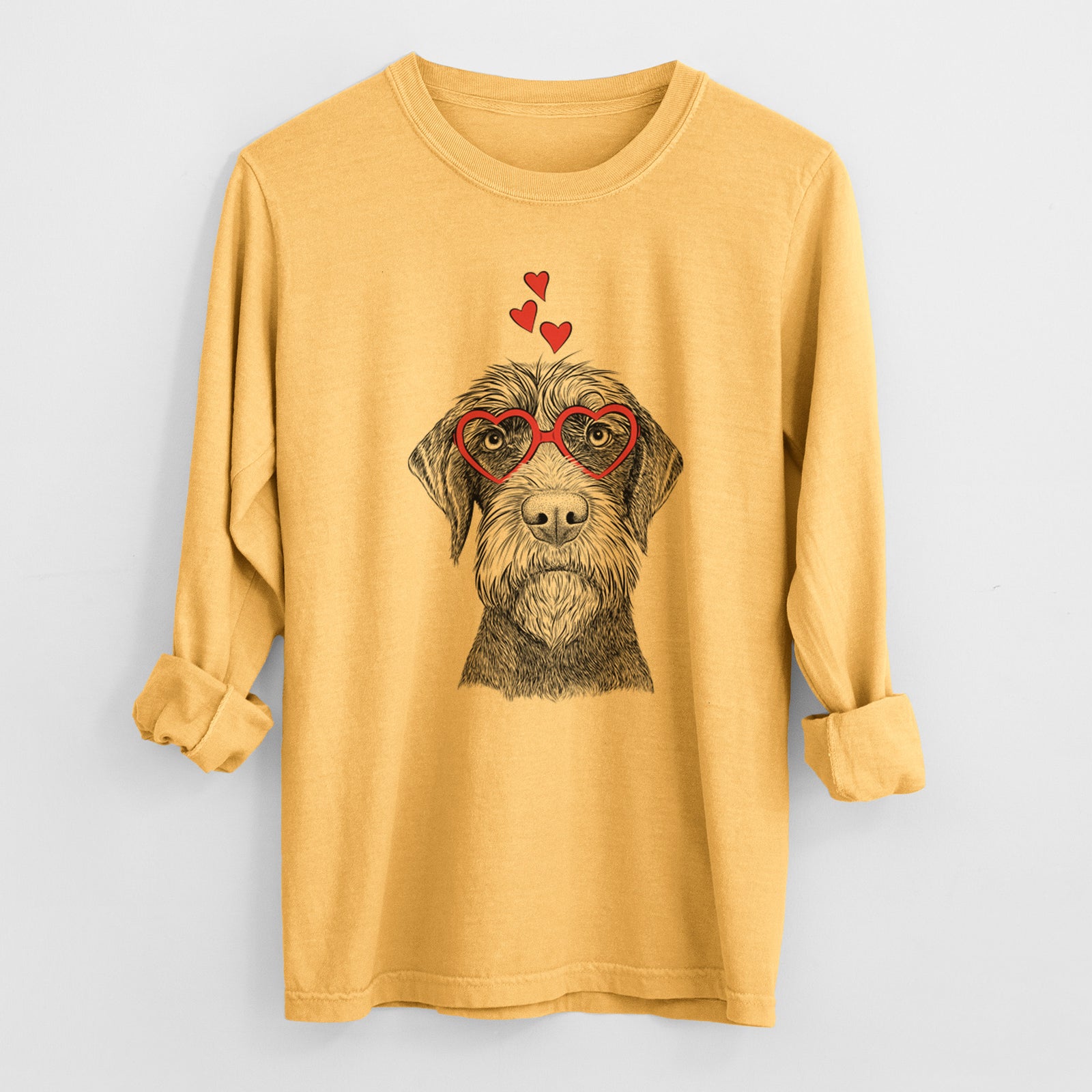 Valentine Oakley the Pudelpointer - Heavyweight 100% Cotton Long Sleeve