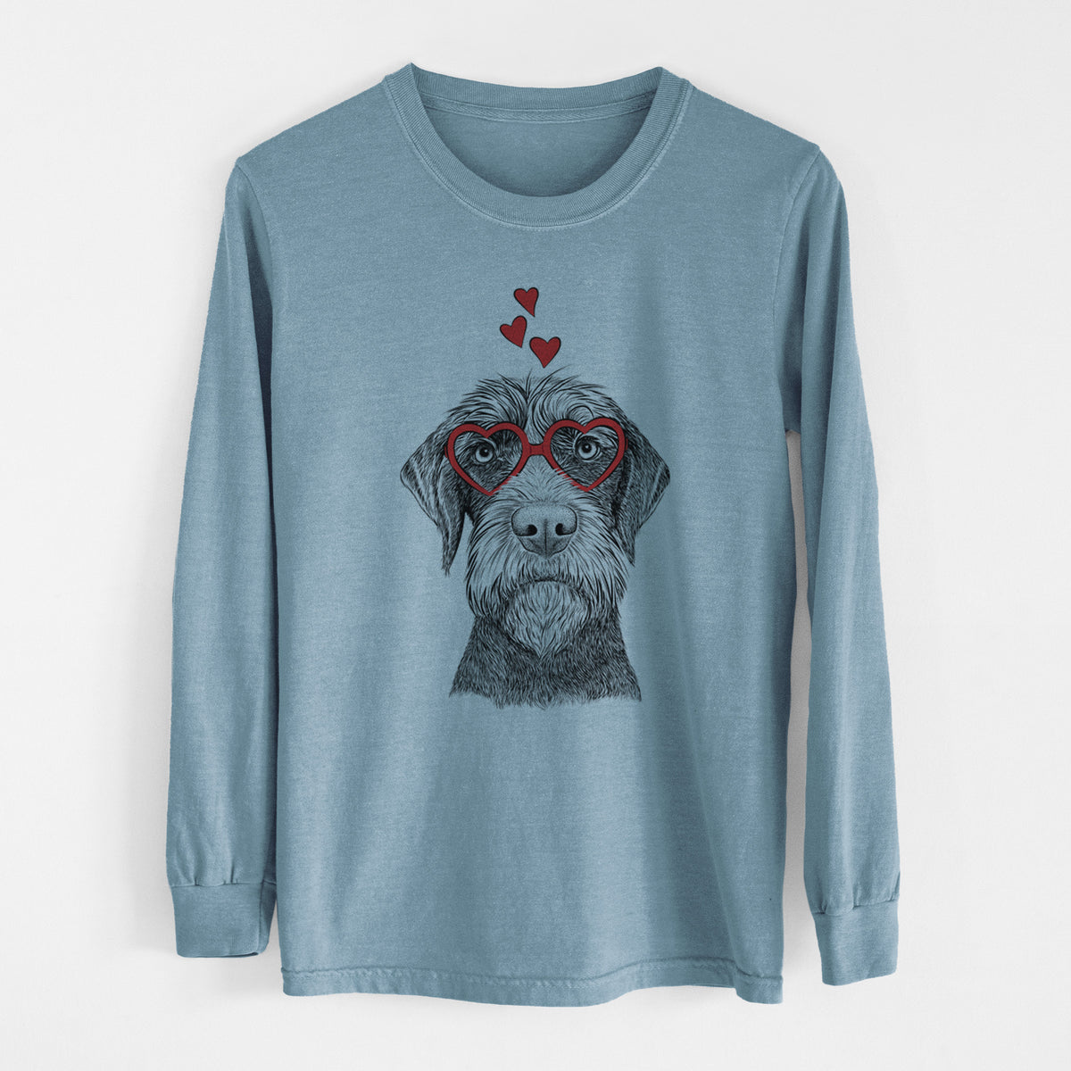 Valentine Oakley the Pudelpointer - Heavyweight 100% Cotton Long Sleeve