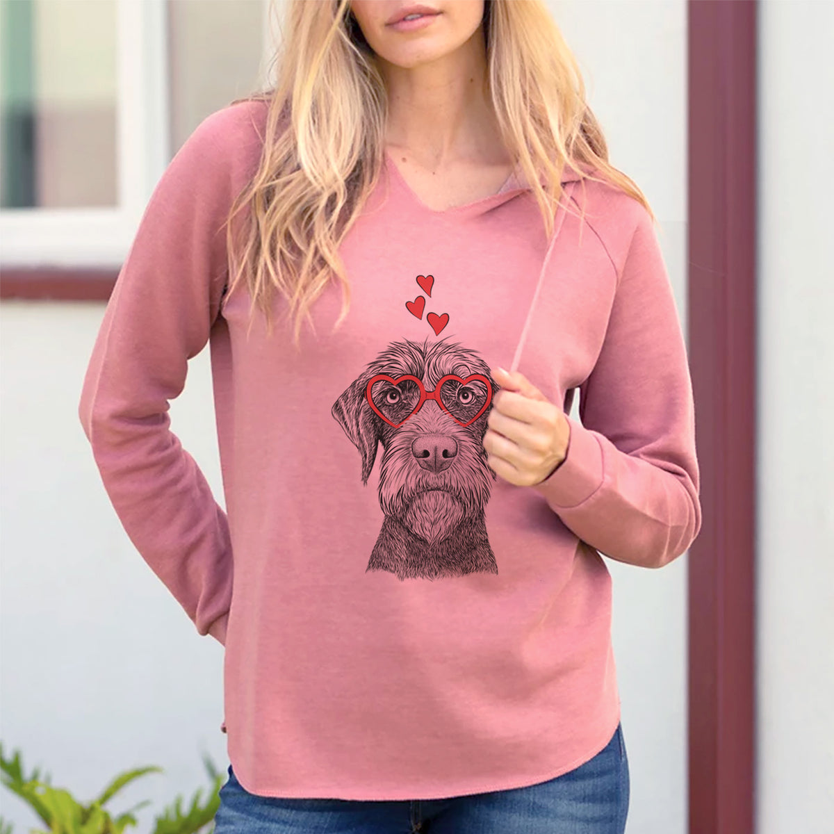 Valentine Oakley the Pudelpointer - Cali Wave Hooded Sweatshirt