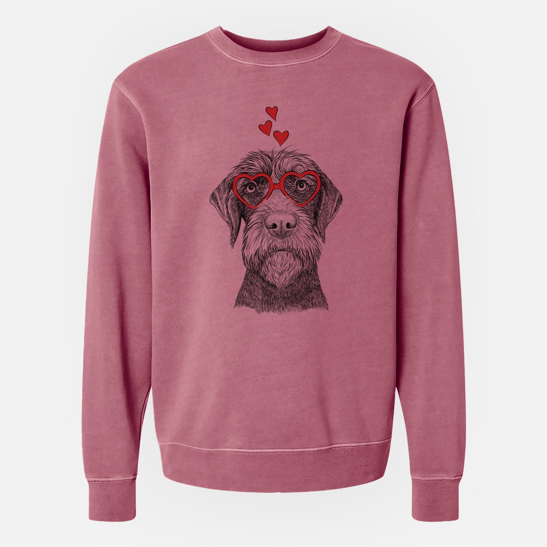 Valentine Oakley the Pudelpointer - Unisex Pigment Dyed Crew Sweatshirt