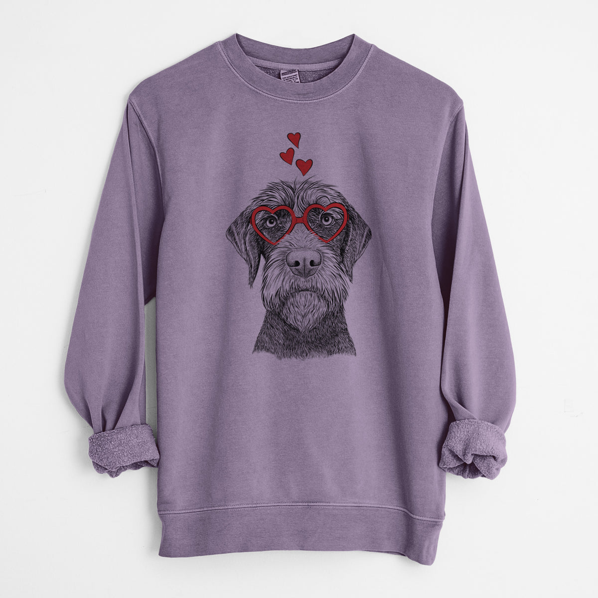 Valentine Oakley the Pudelpointer - Unisex Pigment Dyed Crew Sweatshirt