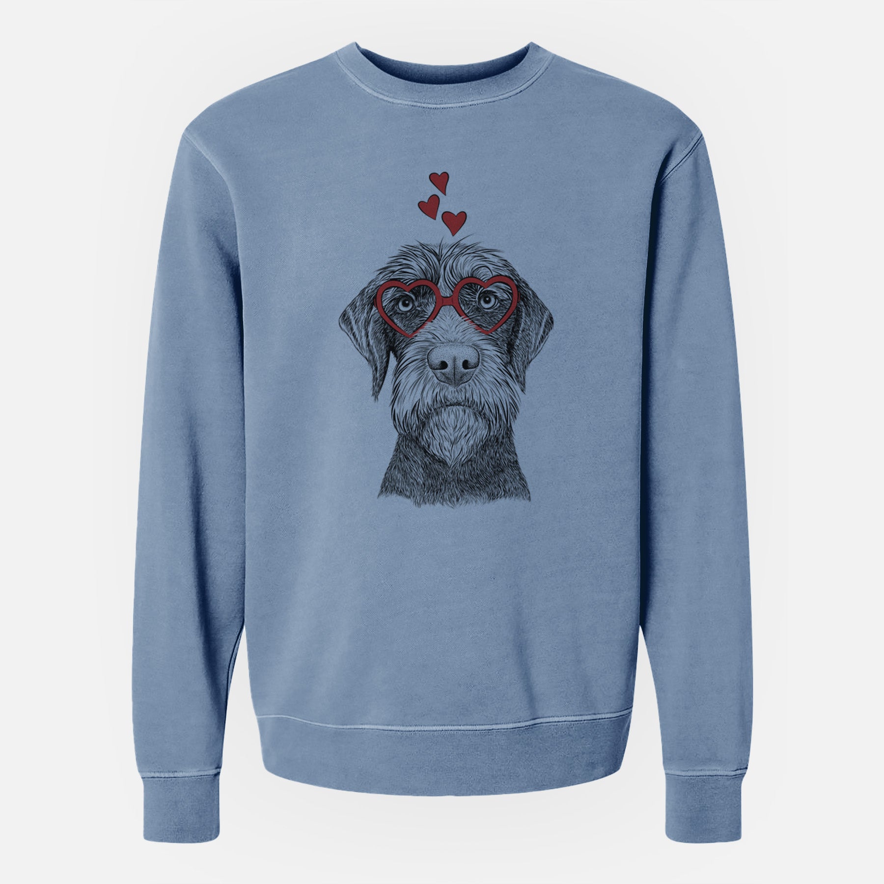 Valentine Oakley the Pudelpointer - Unisex Pigment Dyed Crew Sweatshirt