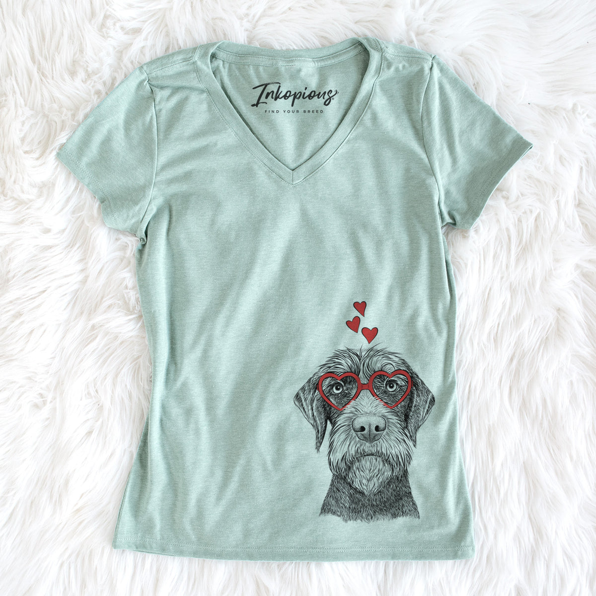 Valentine Oakley the Pudelpointer - Women&#39;s Perfect V-neck Shirt