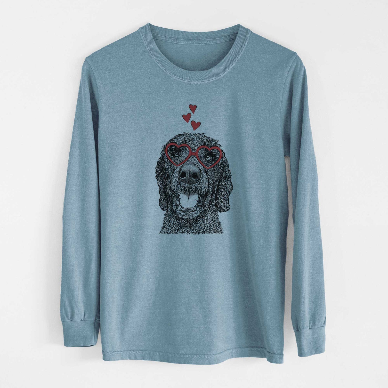 Valentine Obi James the Goldendoodle - Heavyweight 100% Cotton Long Sleeve