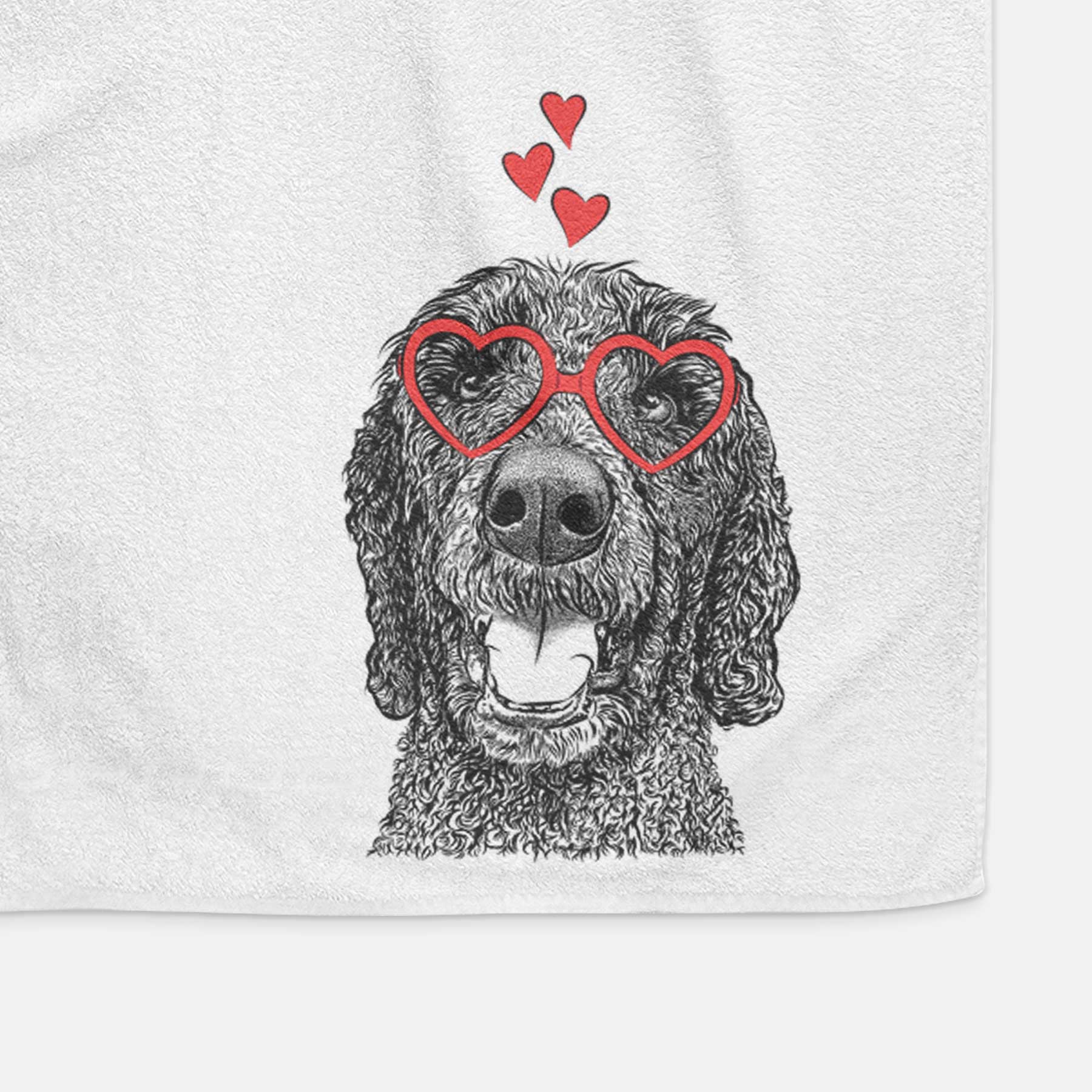 Obi James the Goldendoodle Decorative Hand Towel