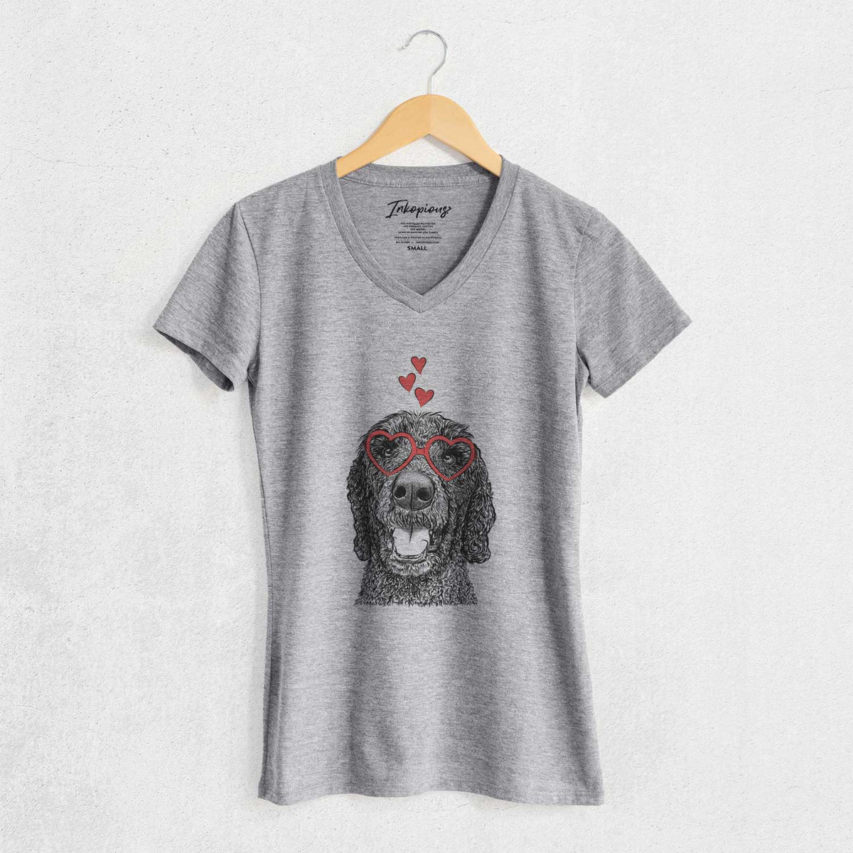 Valentine Obi James the Goldendoodle - Women's V-neck Shirt