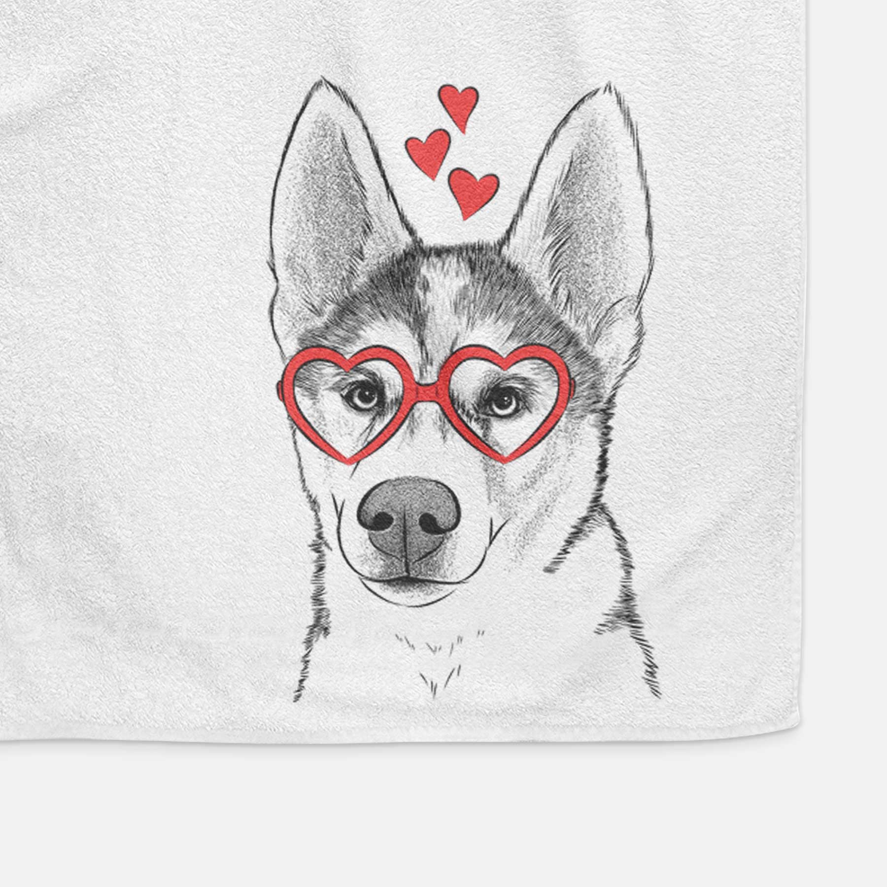 Odin the Siberian Husky Decorative Hand Towel