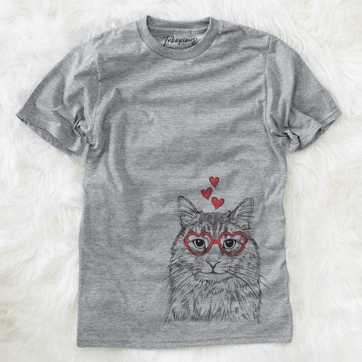 Valentine Oliver Fluff the Maine Coon Mix Cat - Unisex Crewneck