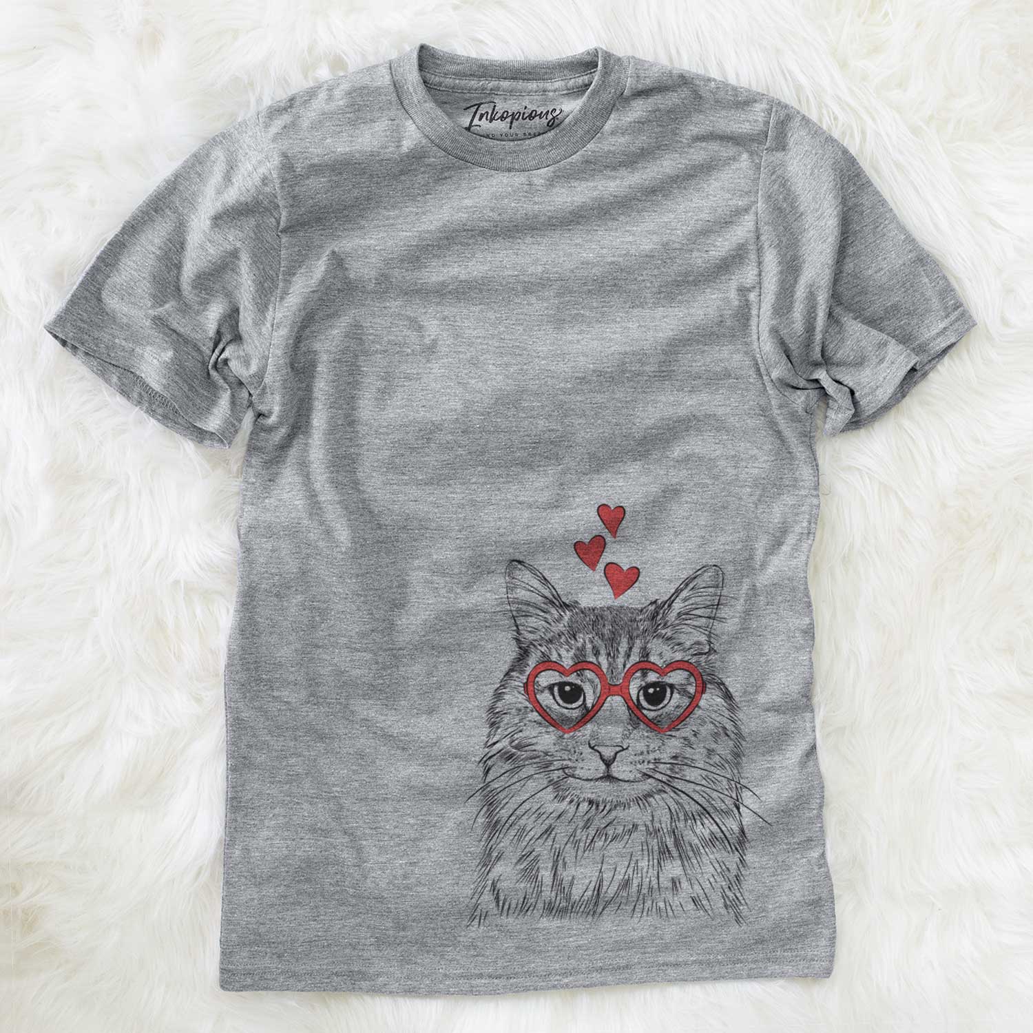 Valentine Oliver Fluff the Maine Coon Mix Cat - Unisex Crewneck