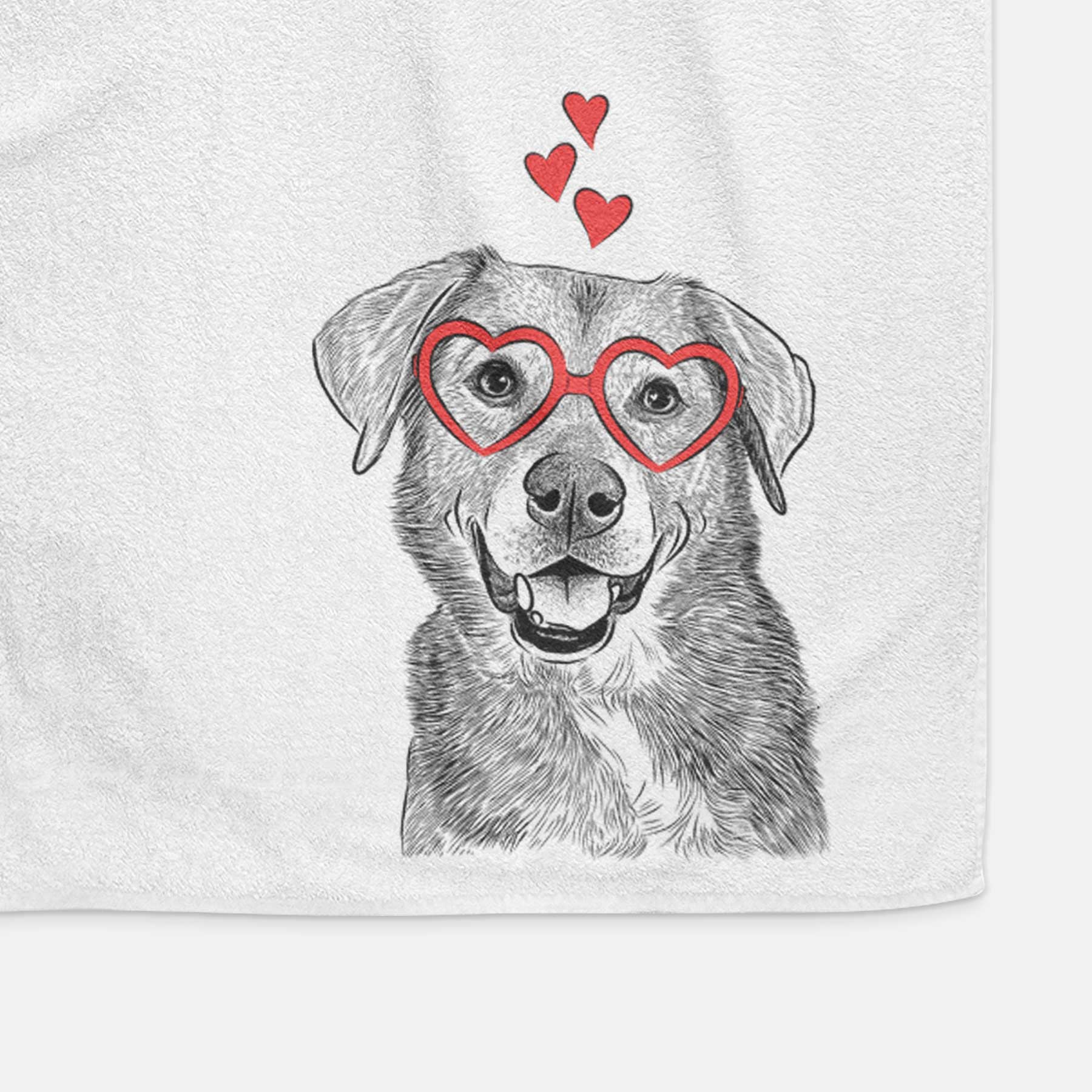 Oliver the Mixed Breed Decorative Hand Towel