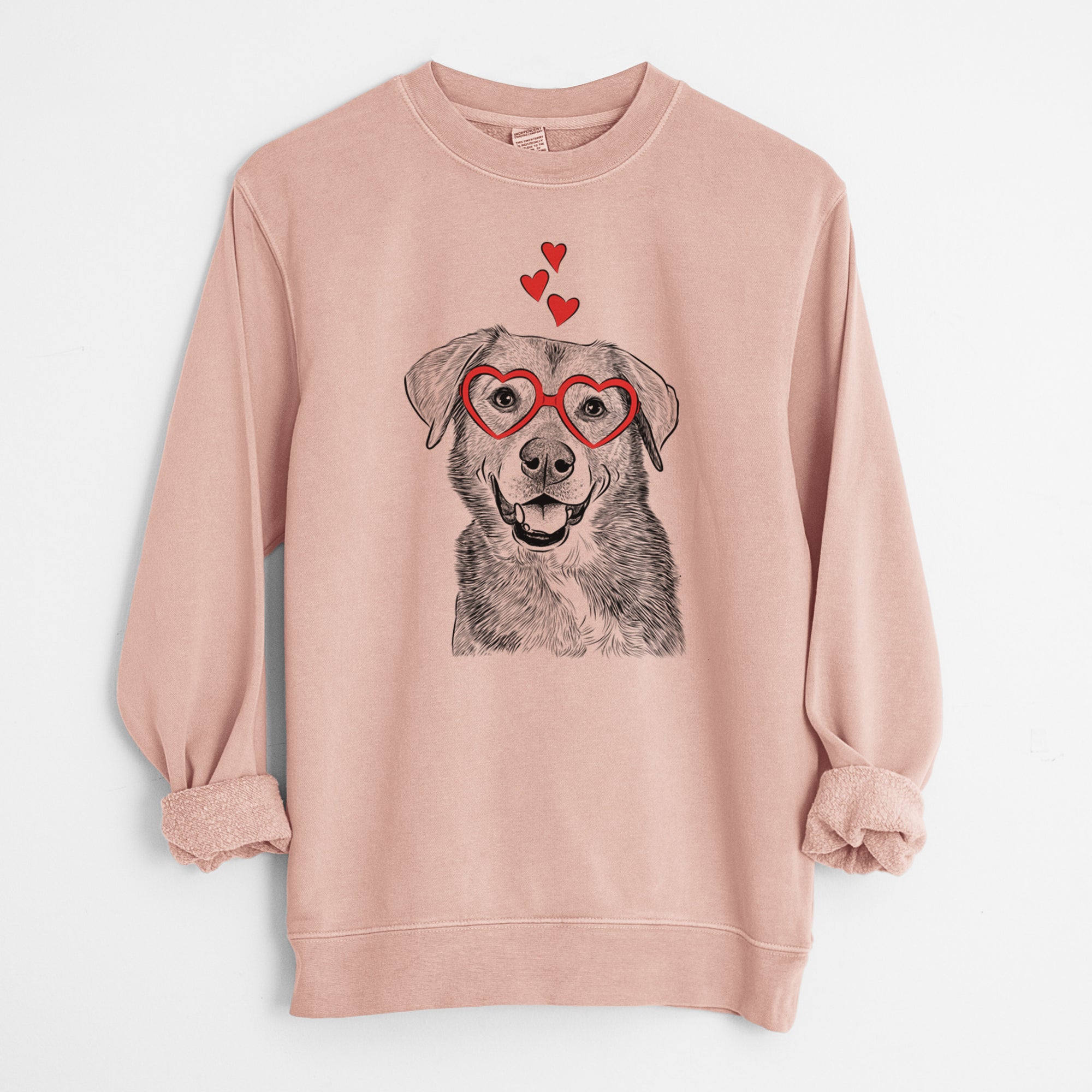 Valentine Oliver the Mixed Breed - Unisex Pigment Dyed Crew Sweatshirt