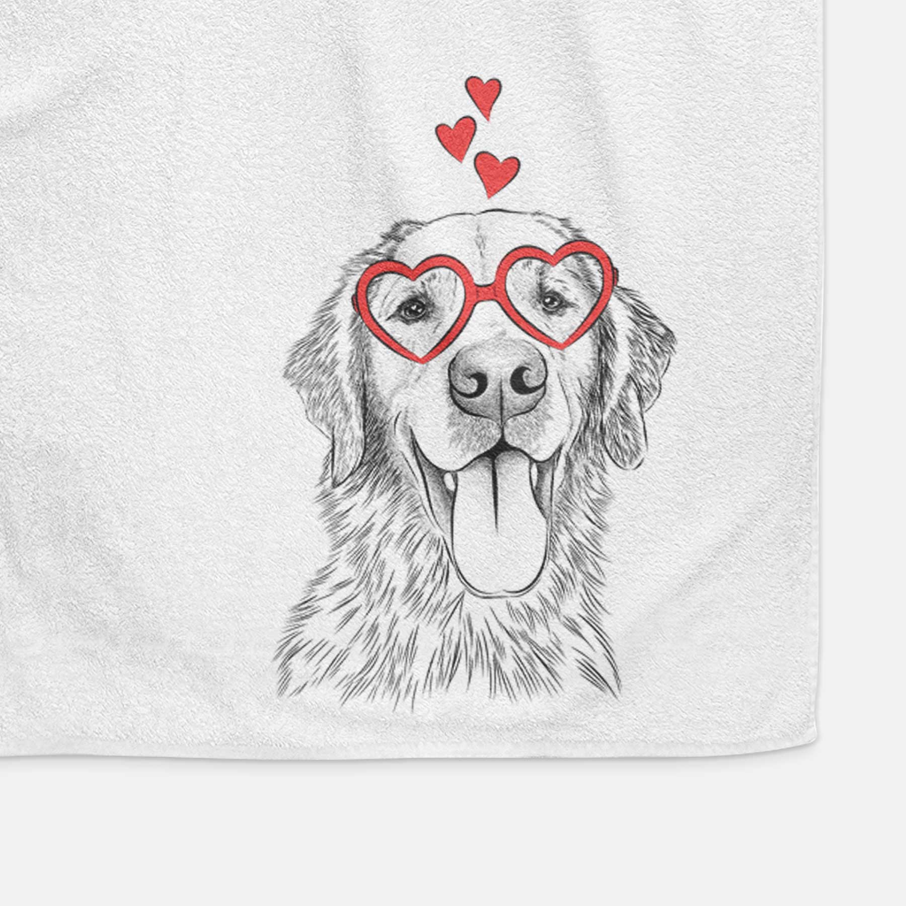 Oliver Tredup the Golden Retriever Decorative Hand Towel