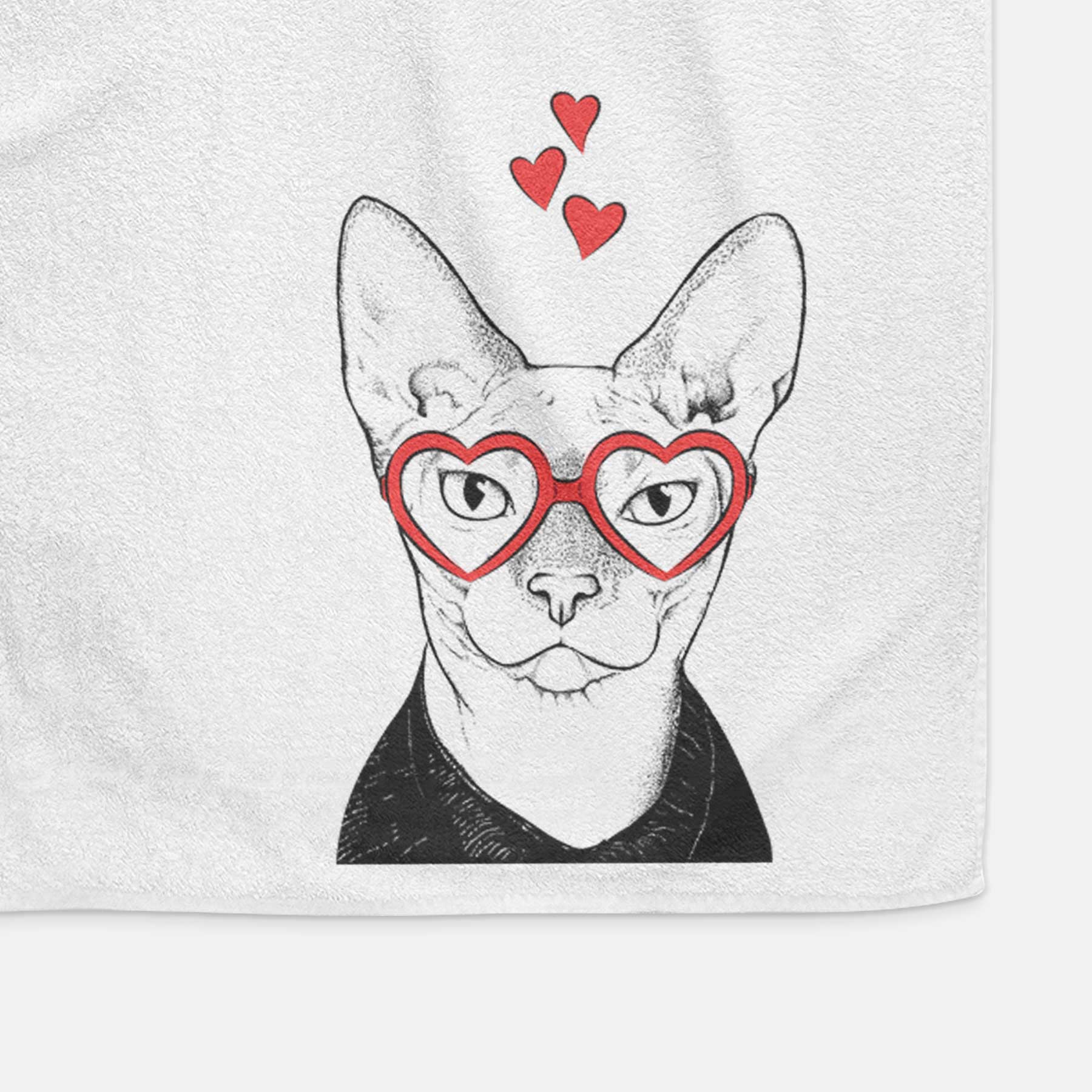 Oliver Watson the Sphynx Cat Decorative Hand Towel