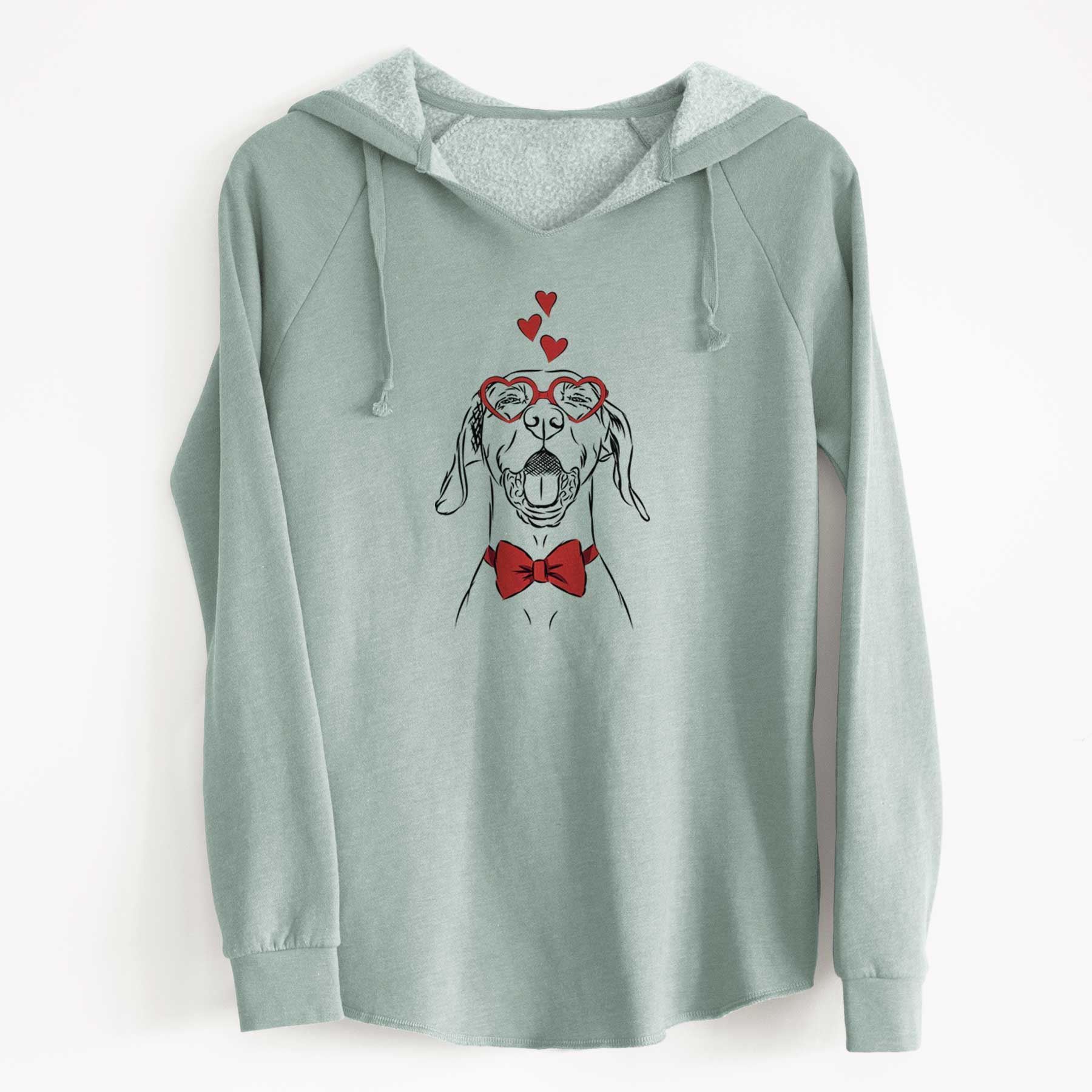 Valentine Ollie the Vizsla - Cali Wave Hooded Sweatshirt