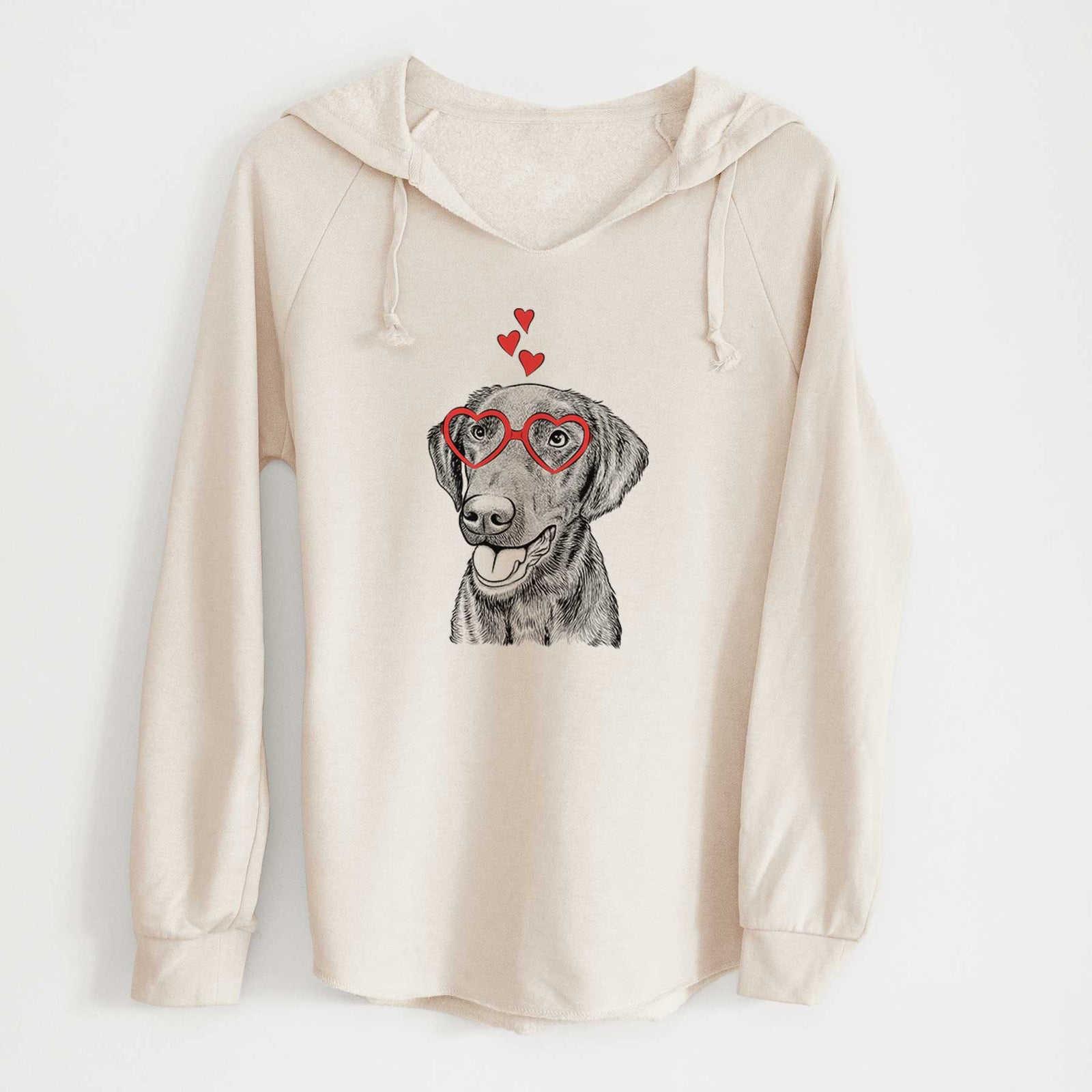 Valentine Onyx the Labrador Retriever - Cali Wave Hooded Sweatshirt