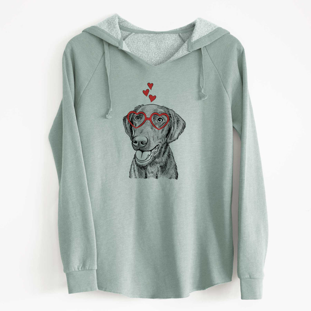Valentine Onyx the Labrador Retriever - Cali Wave Hooded Sweatshirt