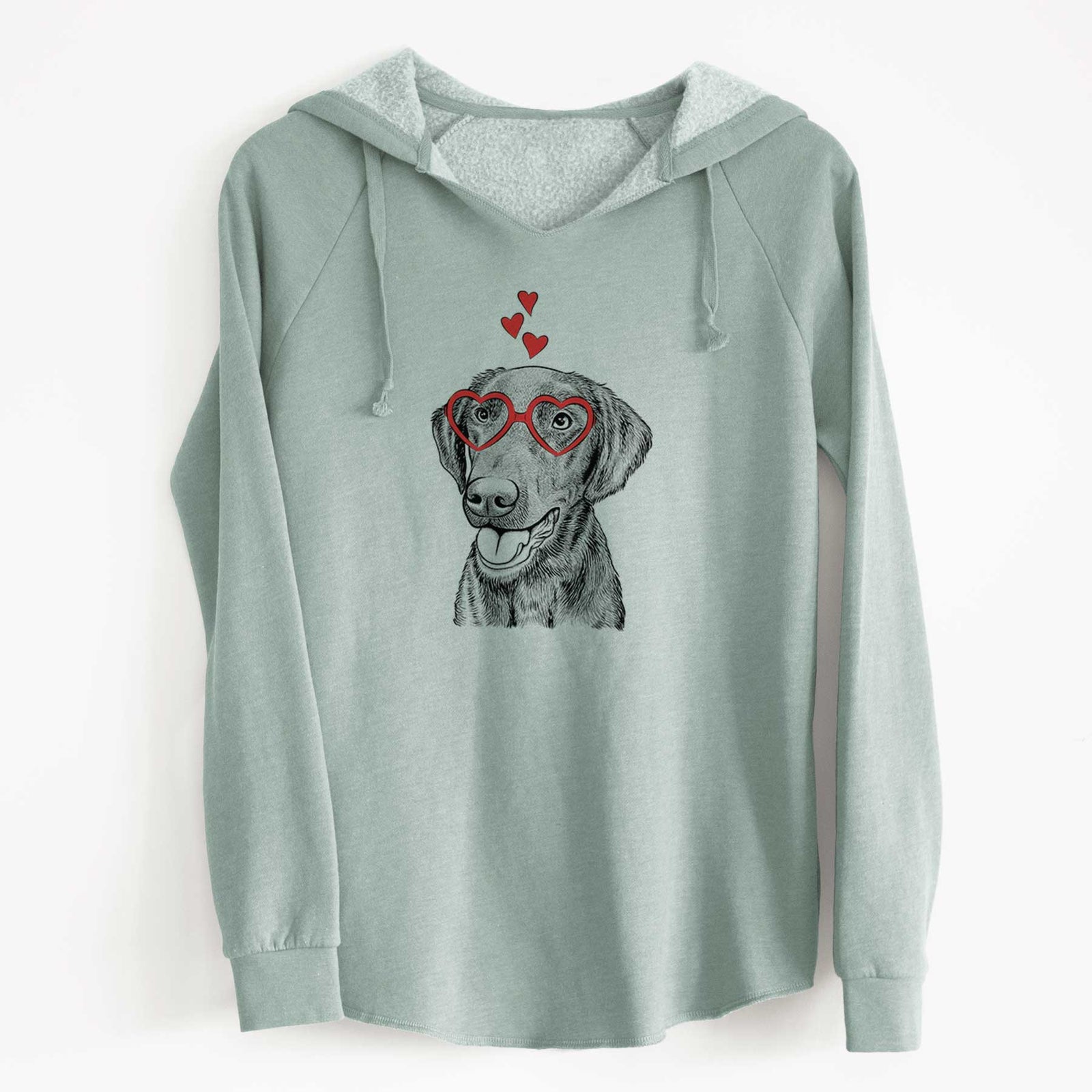 Valentine Onyx the Labrador Retriever - Cali Wave Hooded Sweatshirt
