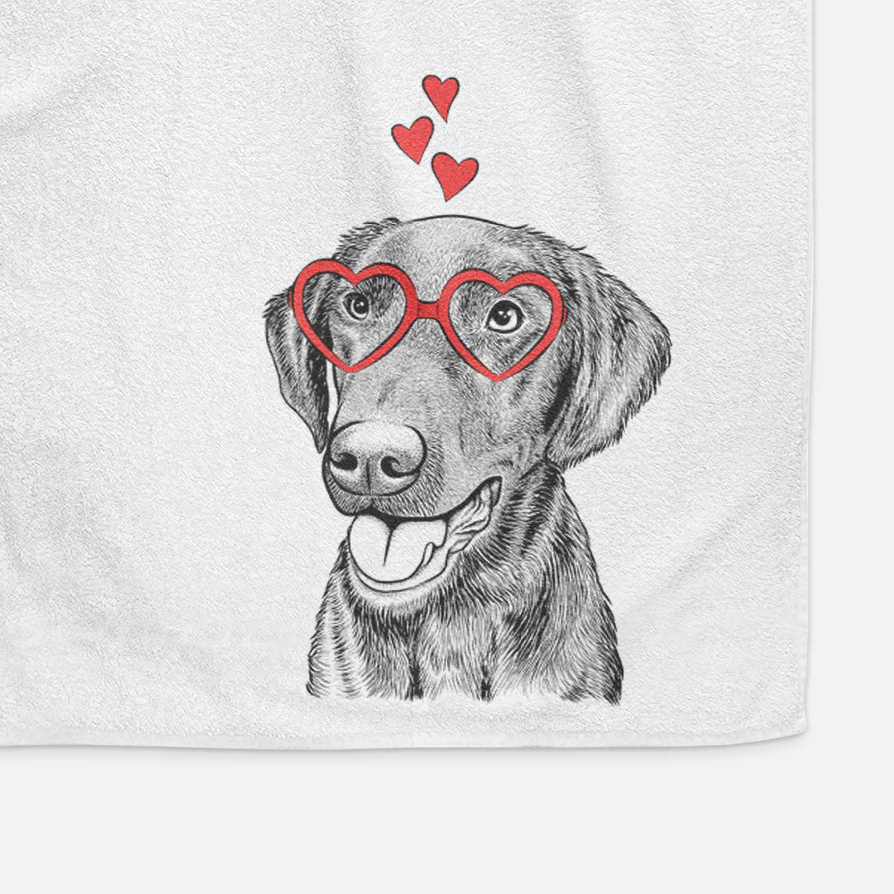 Onyx the Labrador Retriever Decorative Hand Towel