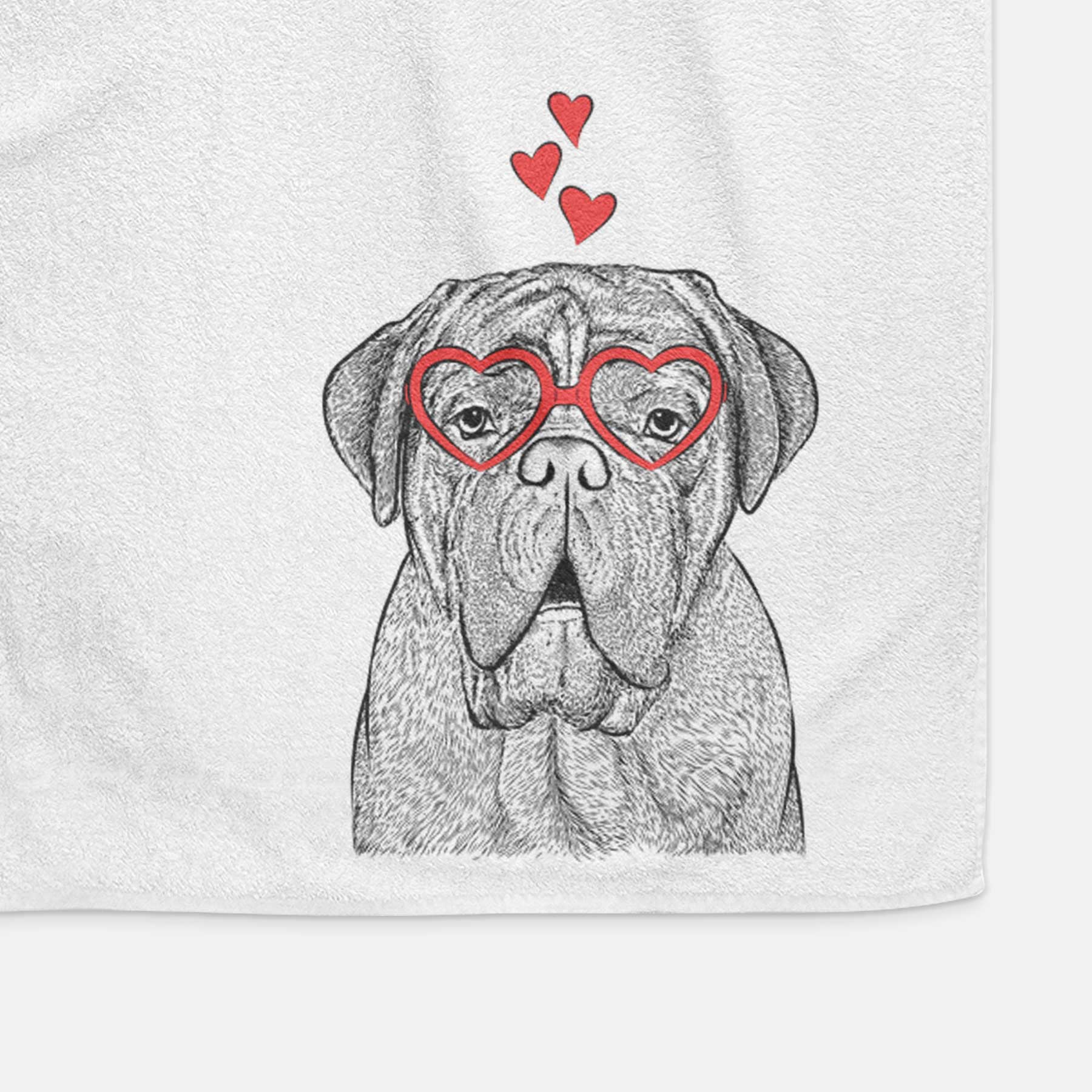 Optimus the Dogue de Bordeaux Decorative Hand Towel