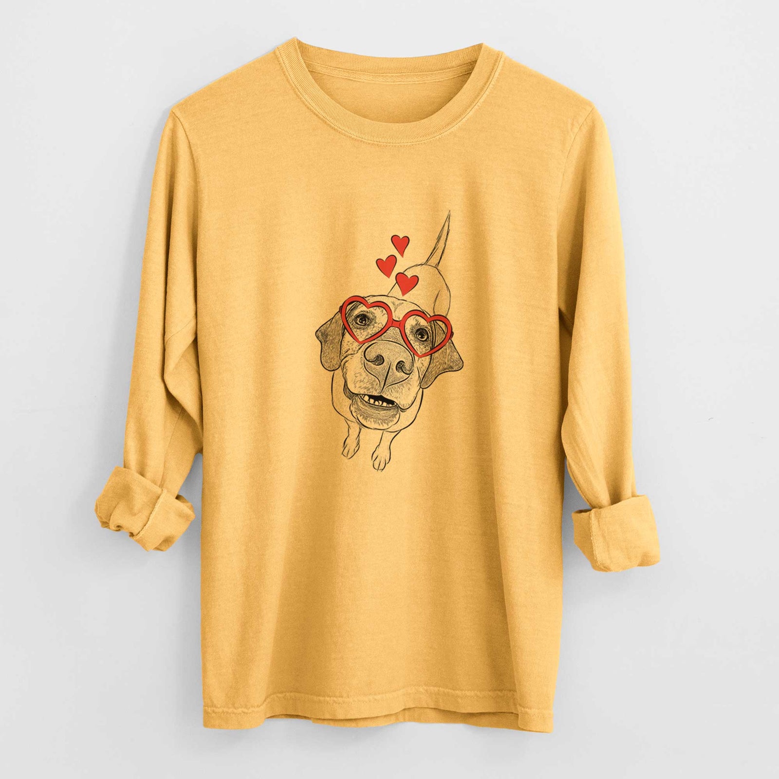Valentine Oquirrh the Vizsla - Heavyweight 100% Cotton Long Sleeve