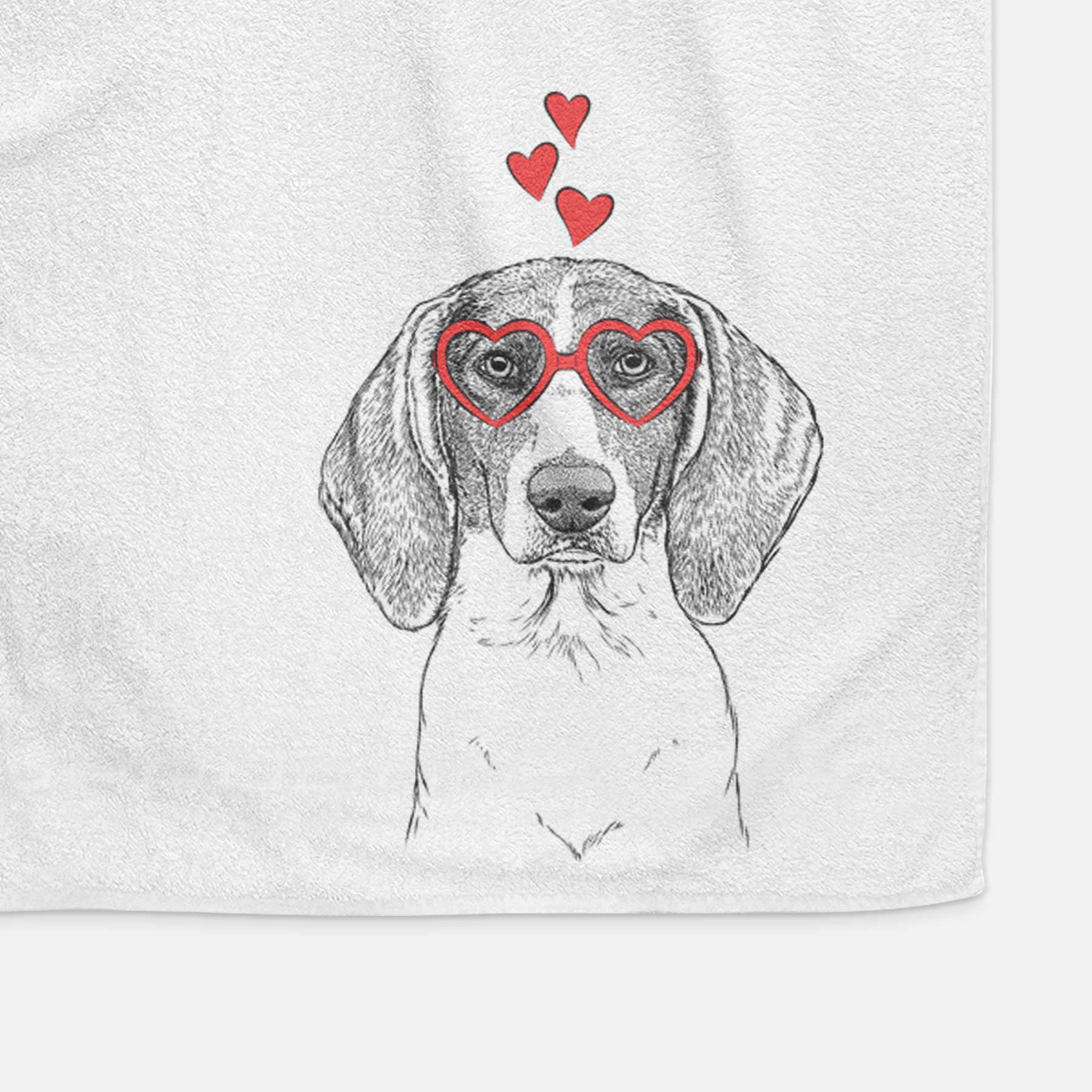 Orin the Treeing Walker Coonhound Decorative Hand Towel