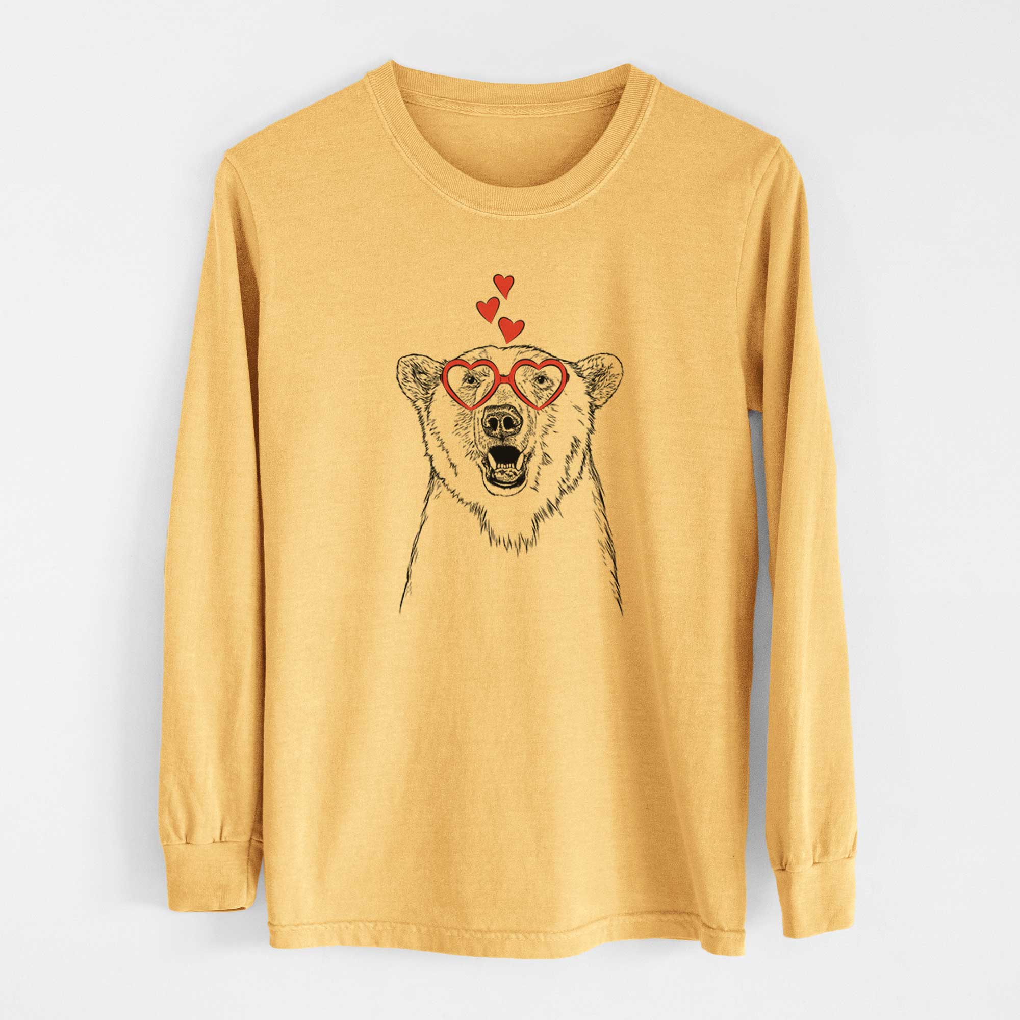 Valentine Oslo the Polar Bear - Heavyweight 100% Cotton Long Sleeve