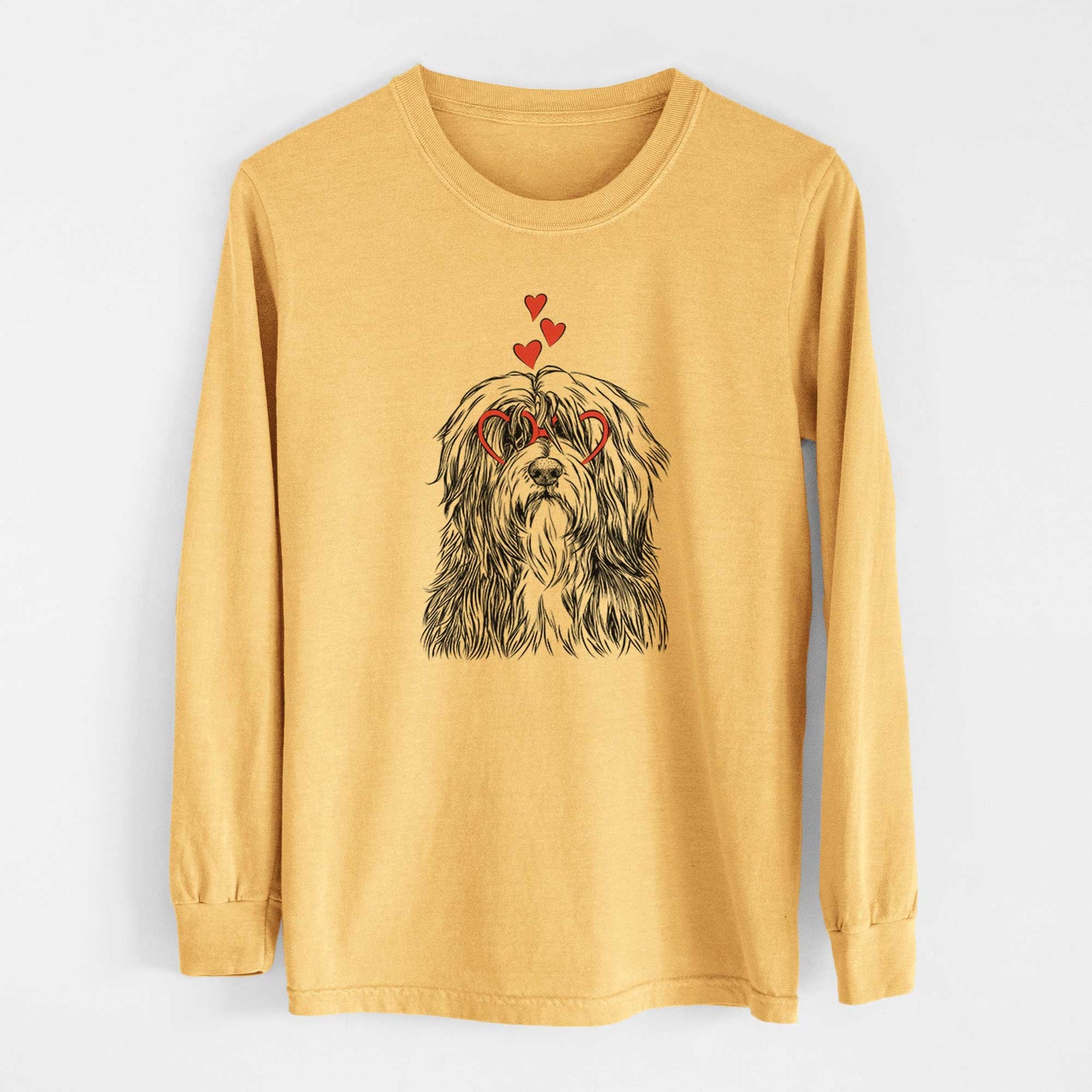 Valentine Otto the Polish Lowland Sheepdog - Heavyweight 100% Cotton Long Sleeve
