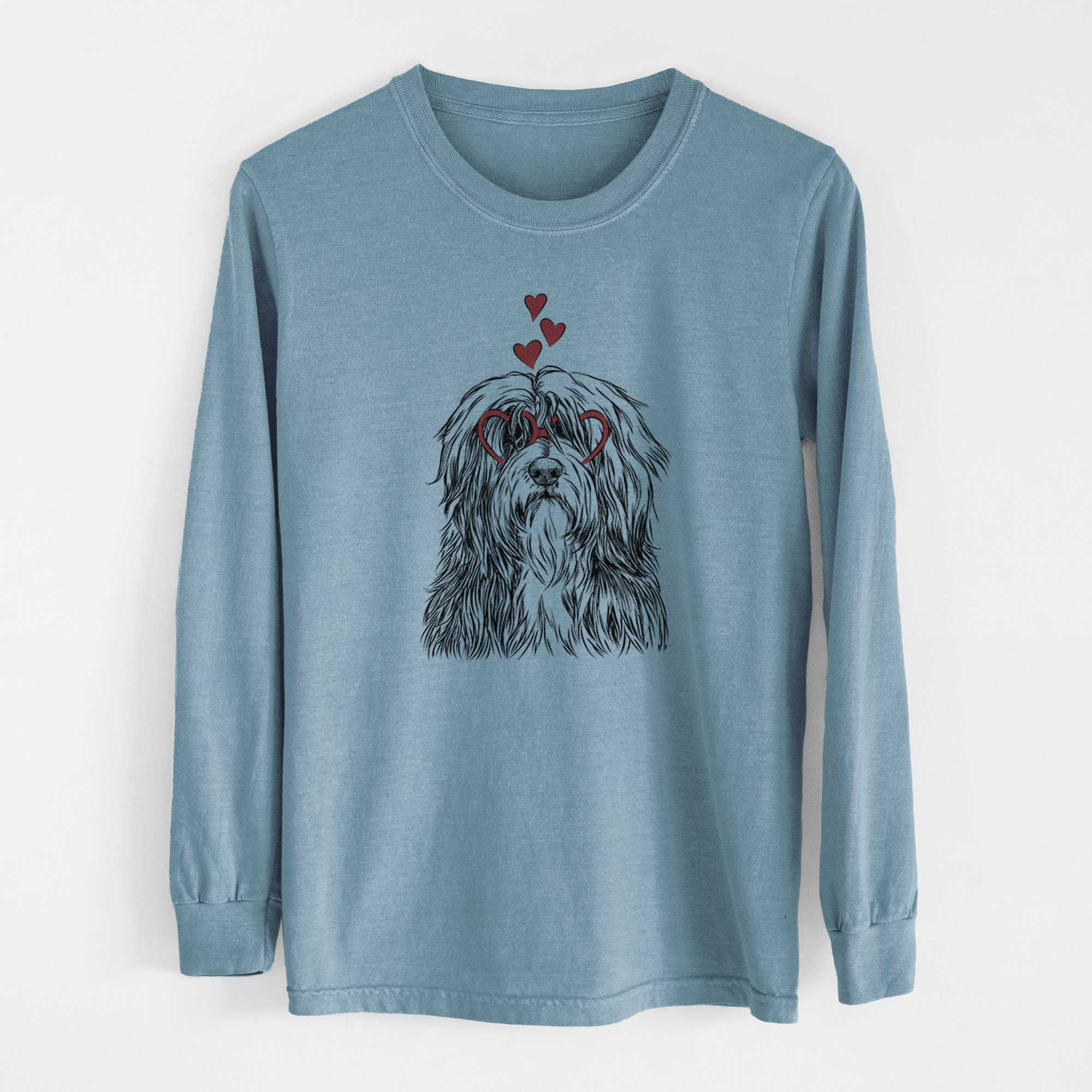 Valentine Otto the Polish Lowland Sheepdog - Heavyweight 100% Cotton Long Sleeve