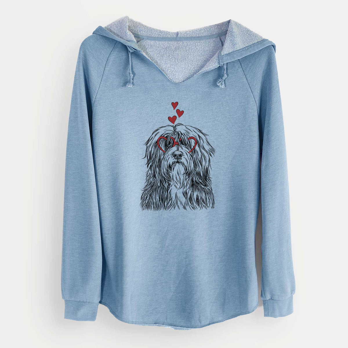 Valentine Otto the Polish Lowland Sheepdog - Cali Wave Hooded Sweatshirt