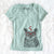 Valentine Ozwald the Grey Horned Owl - Women's V-neck Shirt