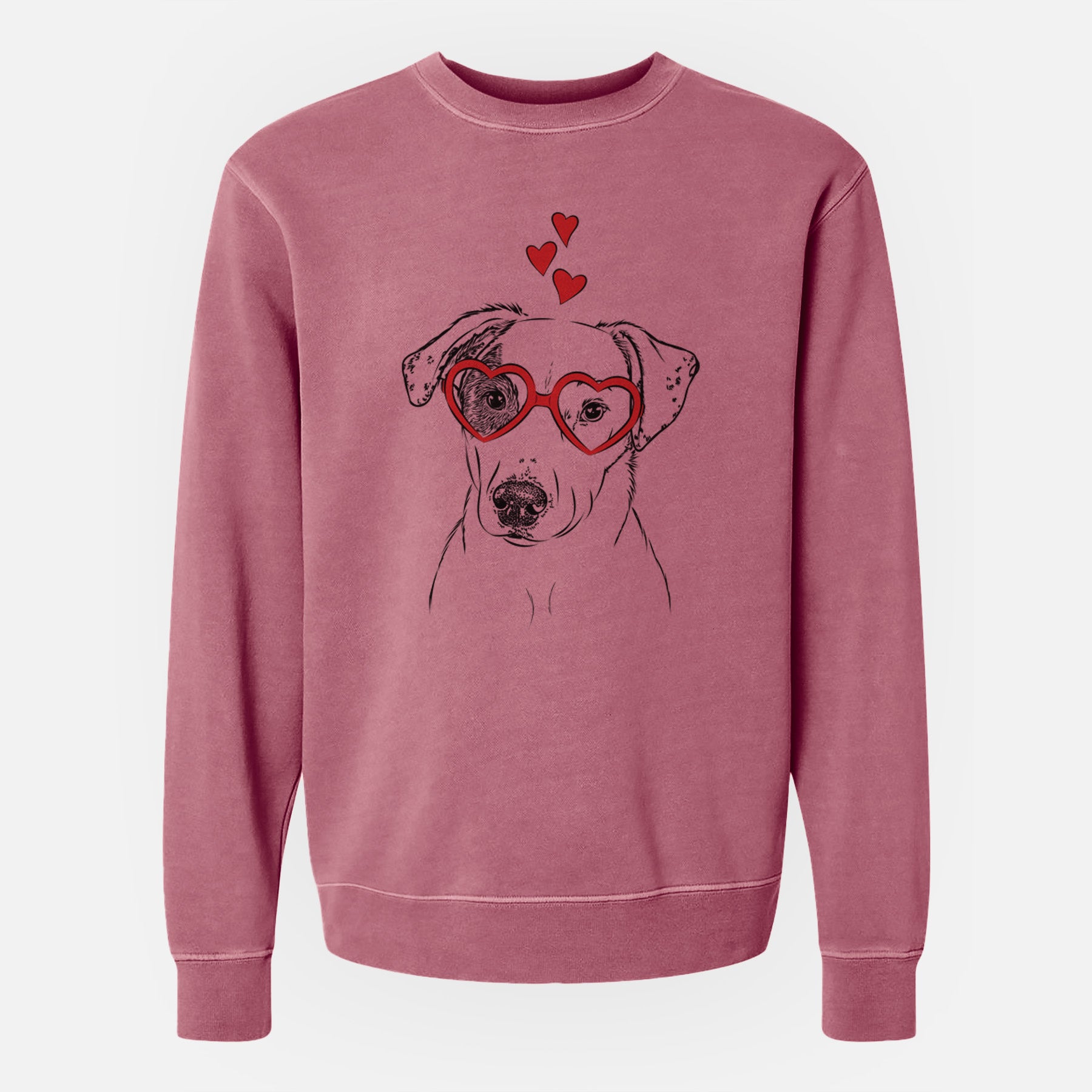 Valentine P Pie the Mixed Breed - Unisex Pigment Dyed Crew Sweatshirt