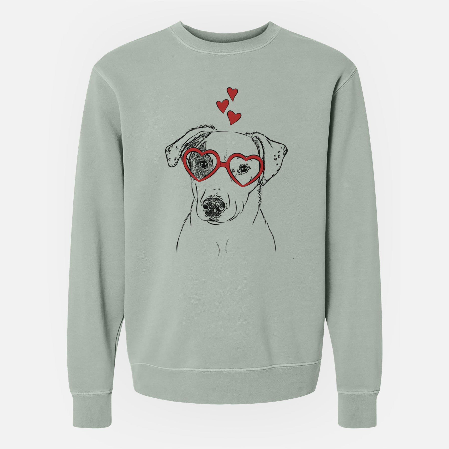Valentine P Pie the Mixed Breed - Unisex Pigment Dyed Crew Sweatshirt