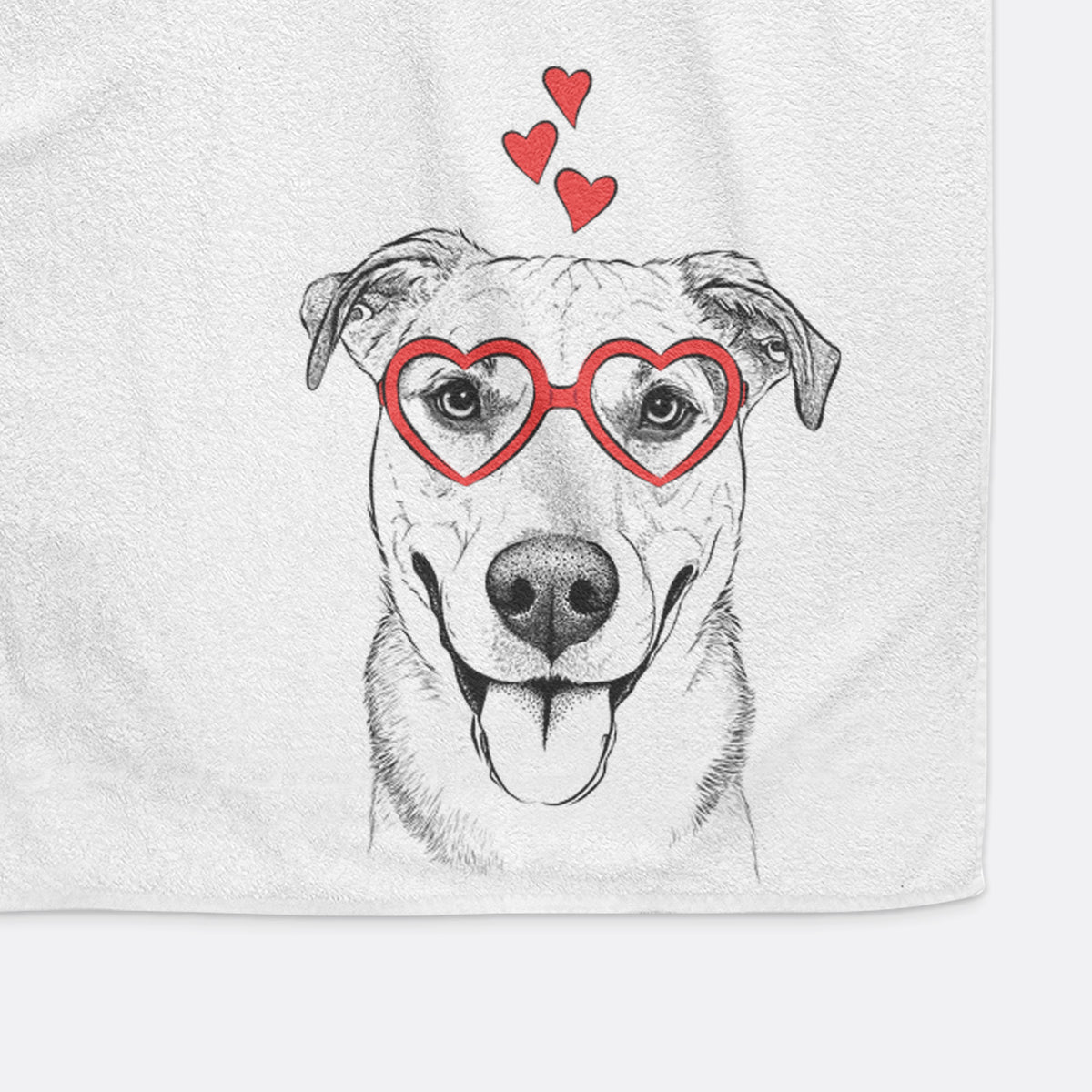 Padre the Pitbull Mix Decorative Hand Towel