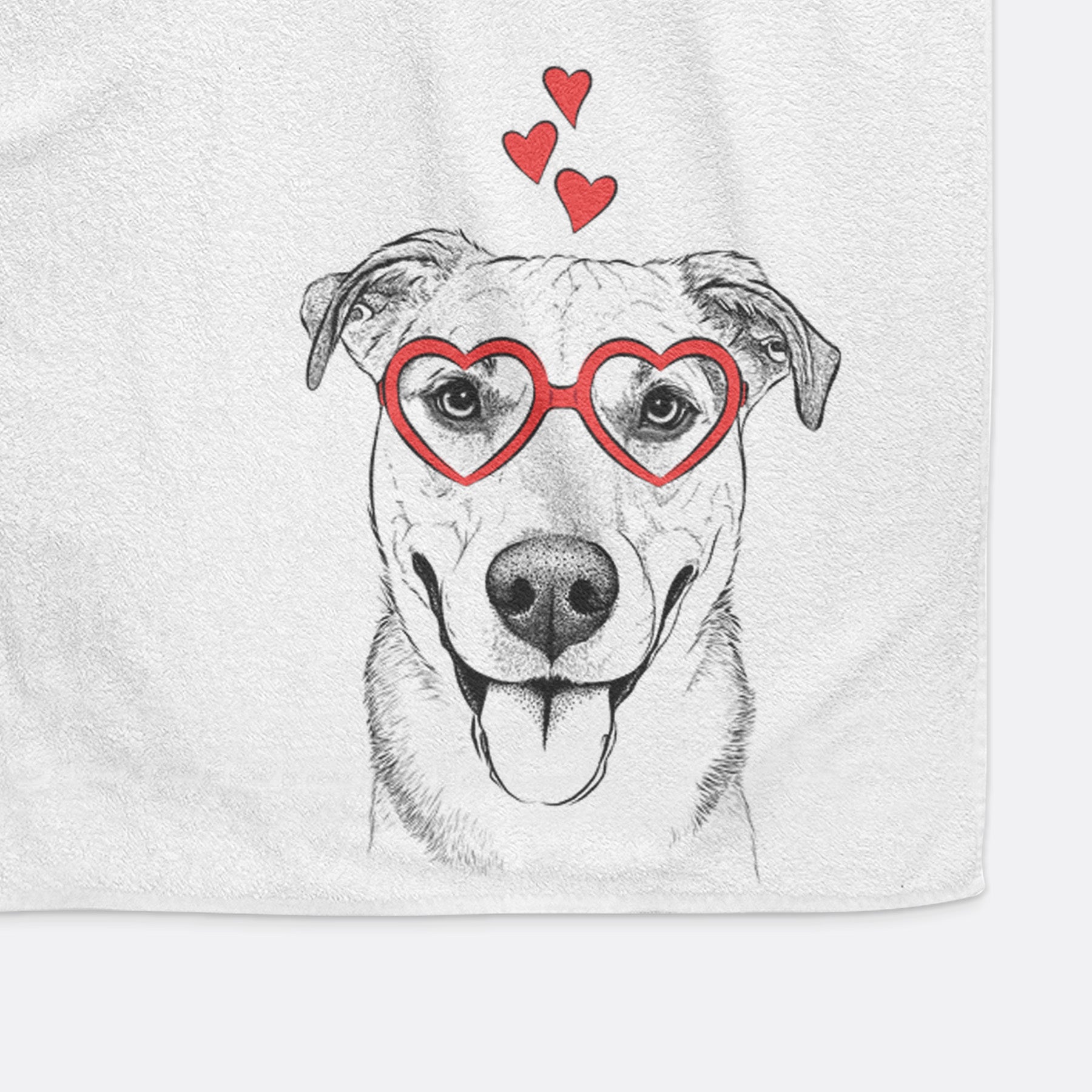 Padre the Pitbull Mix Decorative Hand Towel