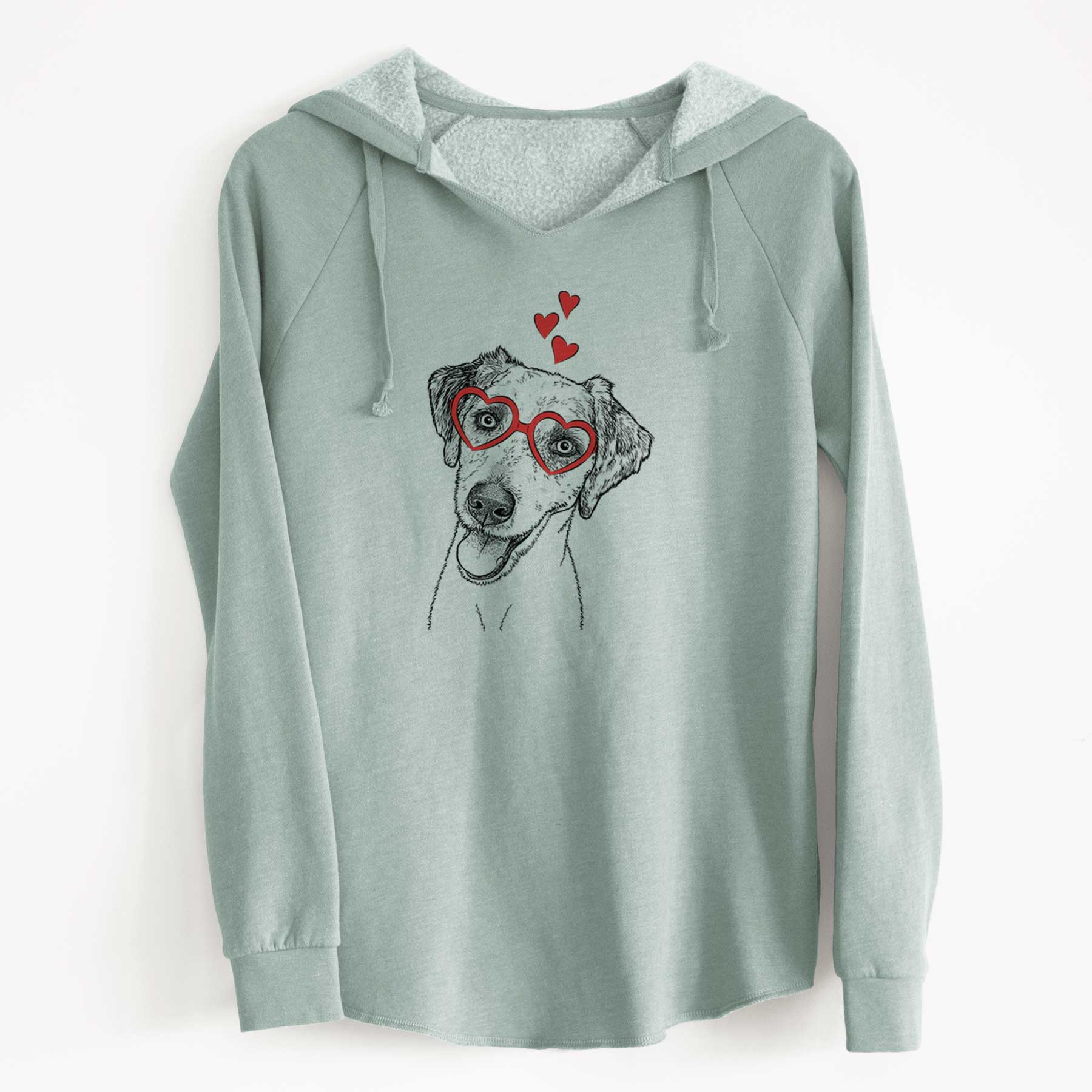 Valentine Palm Palm the Aussiedoodle - Cali Wave Hooded Sweatshirt