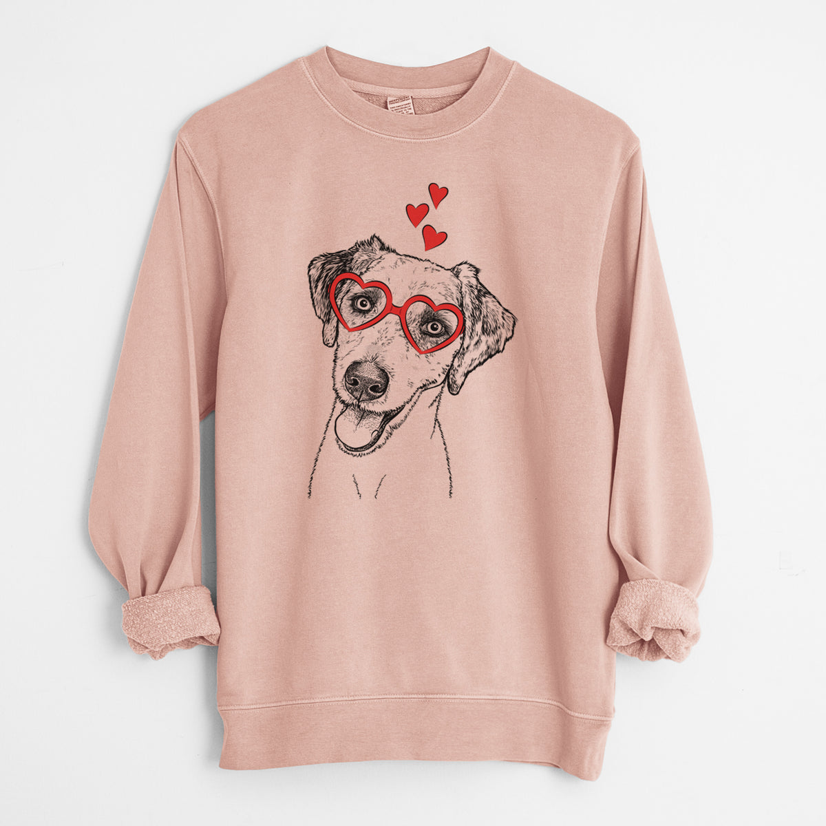 Valentine Palm Palm the Aussiedoodle - Unisex Pigment Dyed Crew Sweatshirt