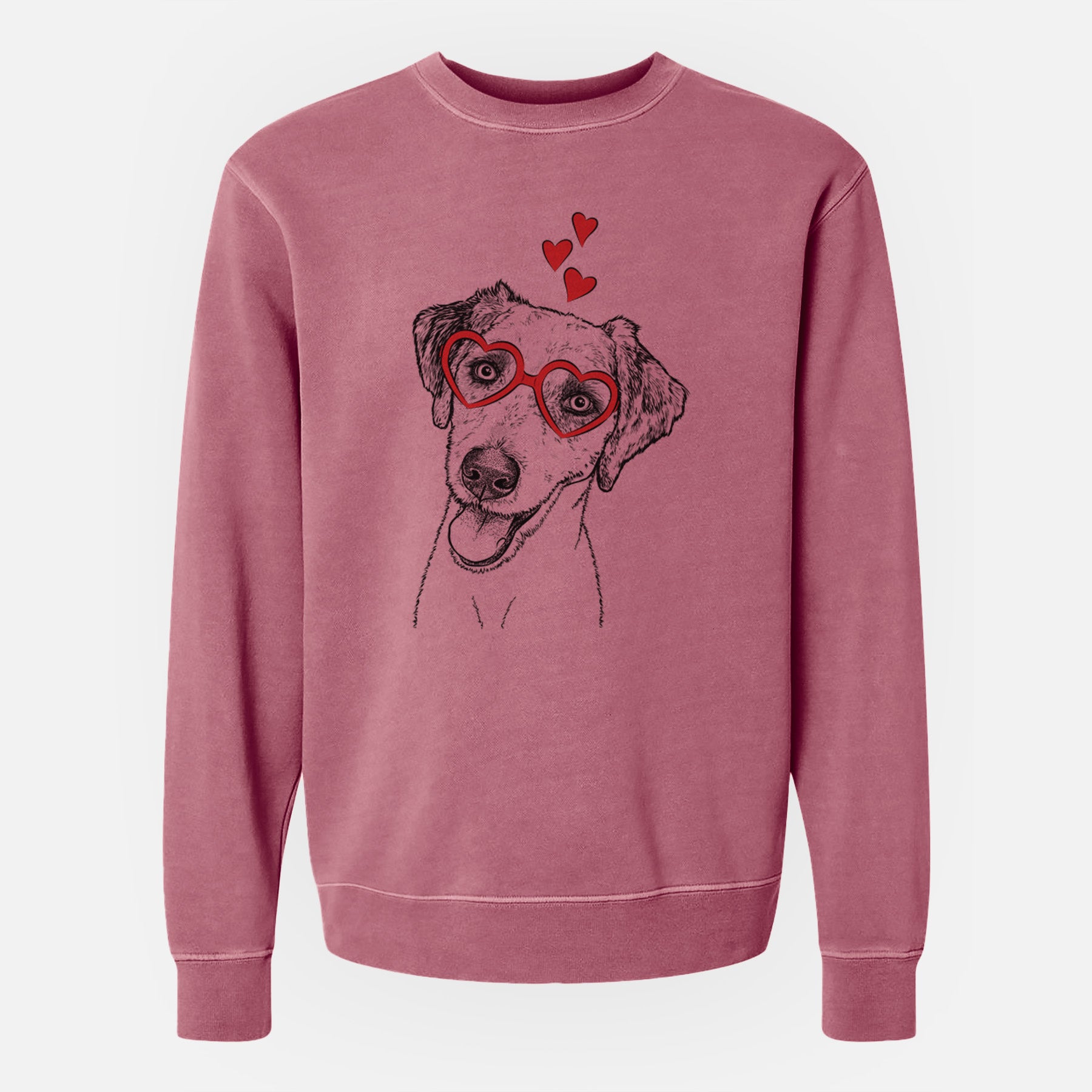 Valentine Palm Palm the Aussiedoodle - Unisex Pigment Dyed Crew Sweatshirt